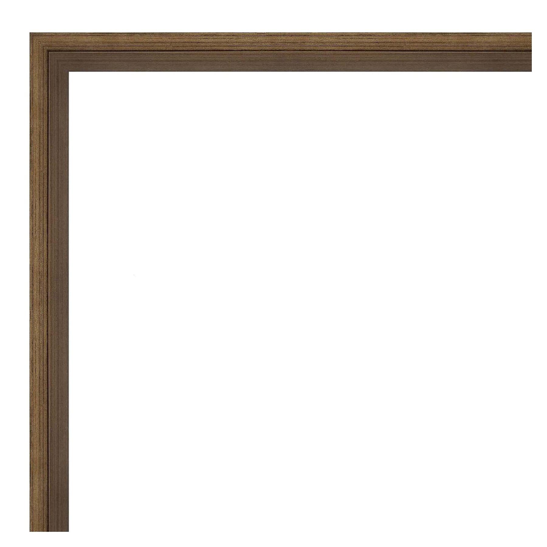 Lucie Bronze 37" Wood Beveled Bathroom Vanity Mirror