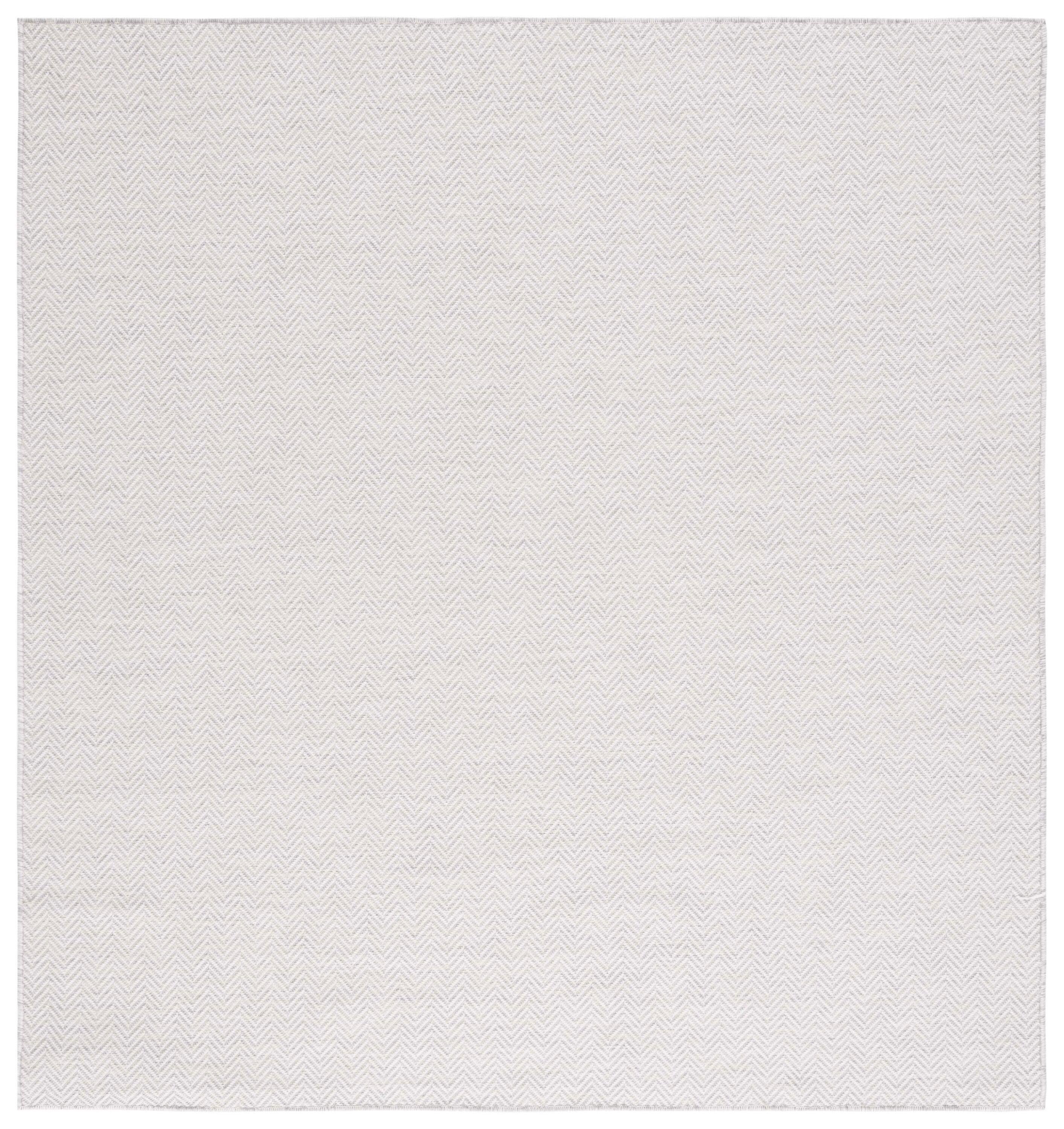 Hampton HTN233 Power Loomed Indoor/Outdoor Area Rug - Ivory/Multi - 6'5"x6'5" - Safavieh..