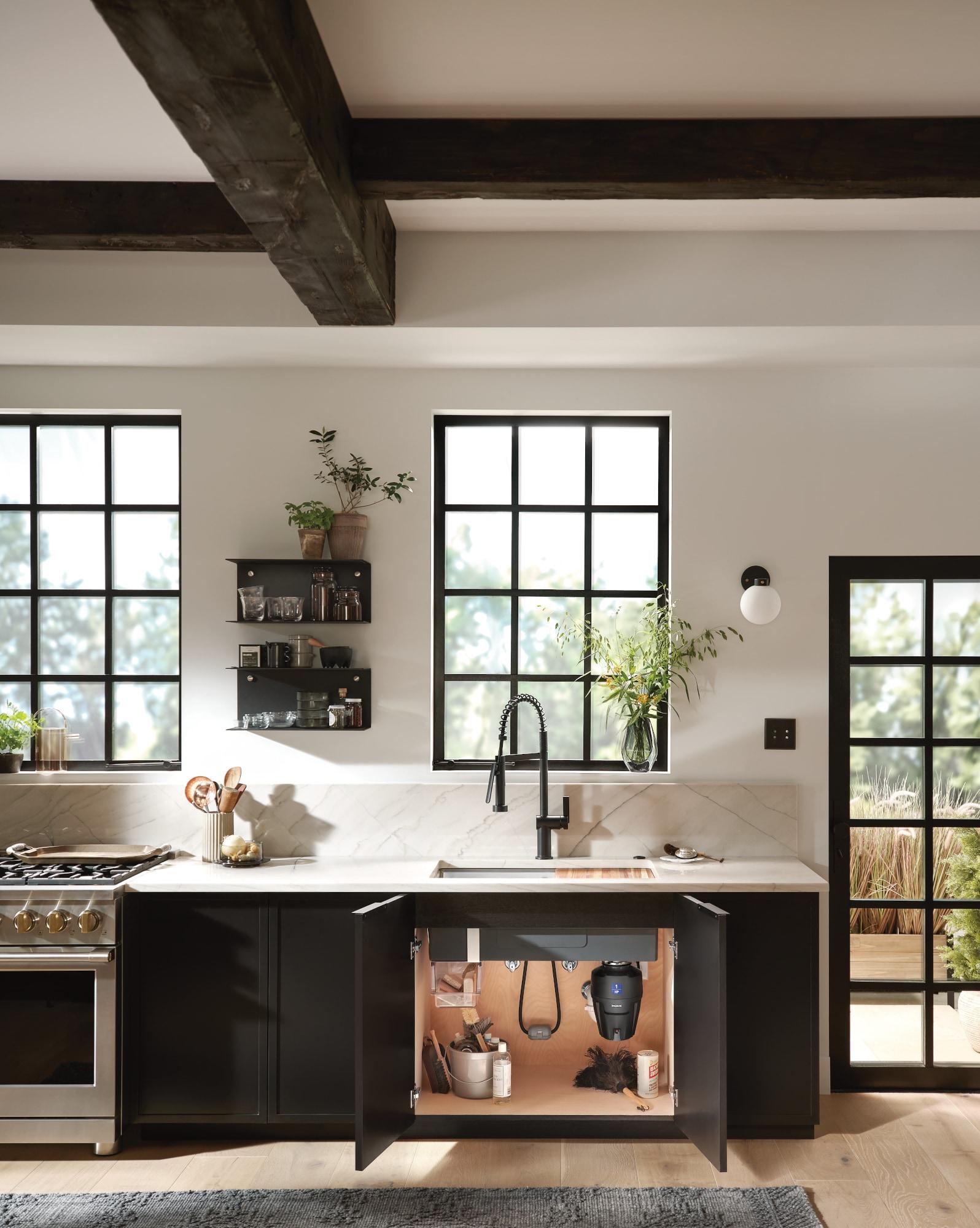 Chef Series EX100C 1HP Garbage Disposal with 360 Clean Rinse