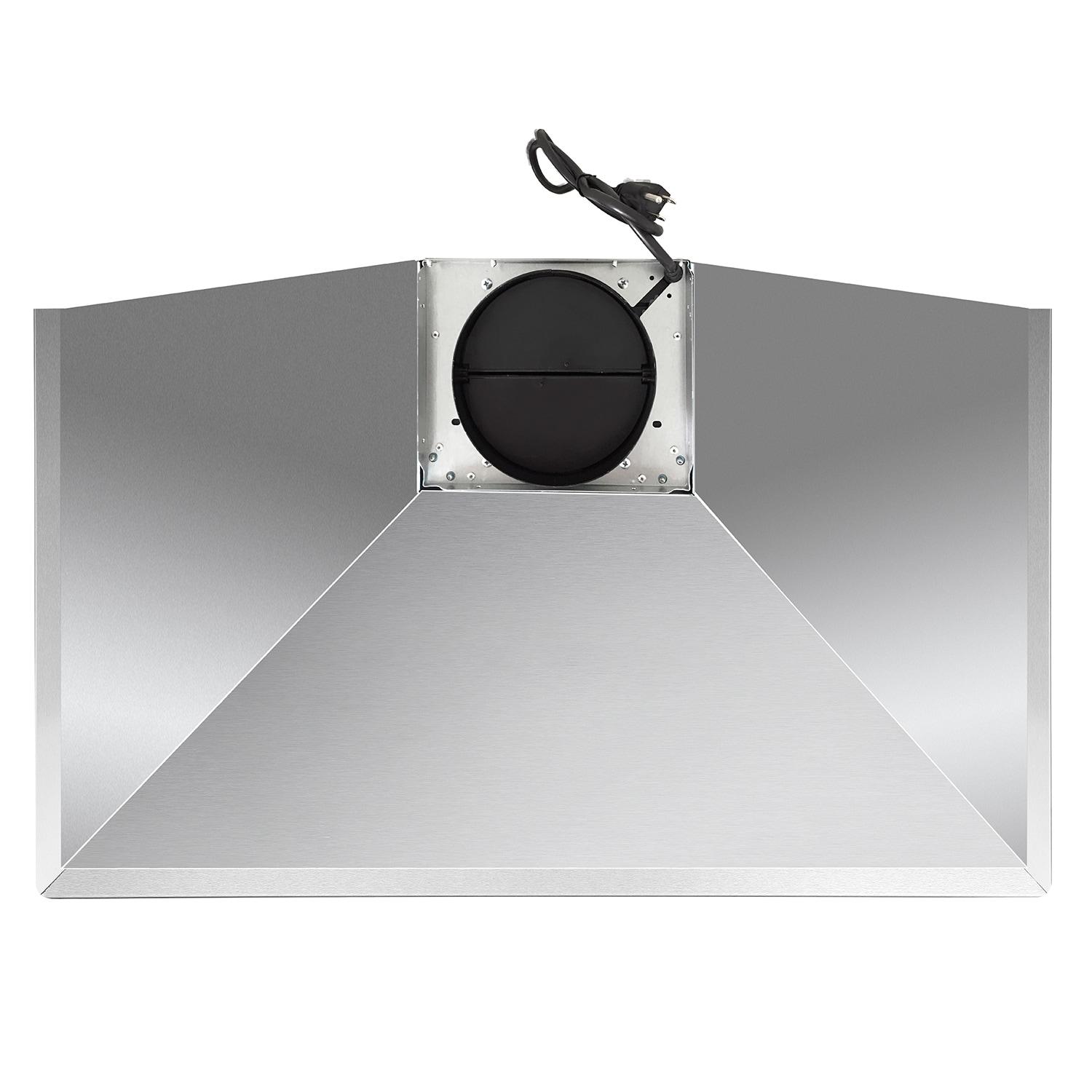 Cosmo 36 in. Vista Collection Ducted Wall Mount Range Hood, Touch Controls, LED Lights, Permanent Filters, Stainless Steel