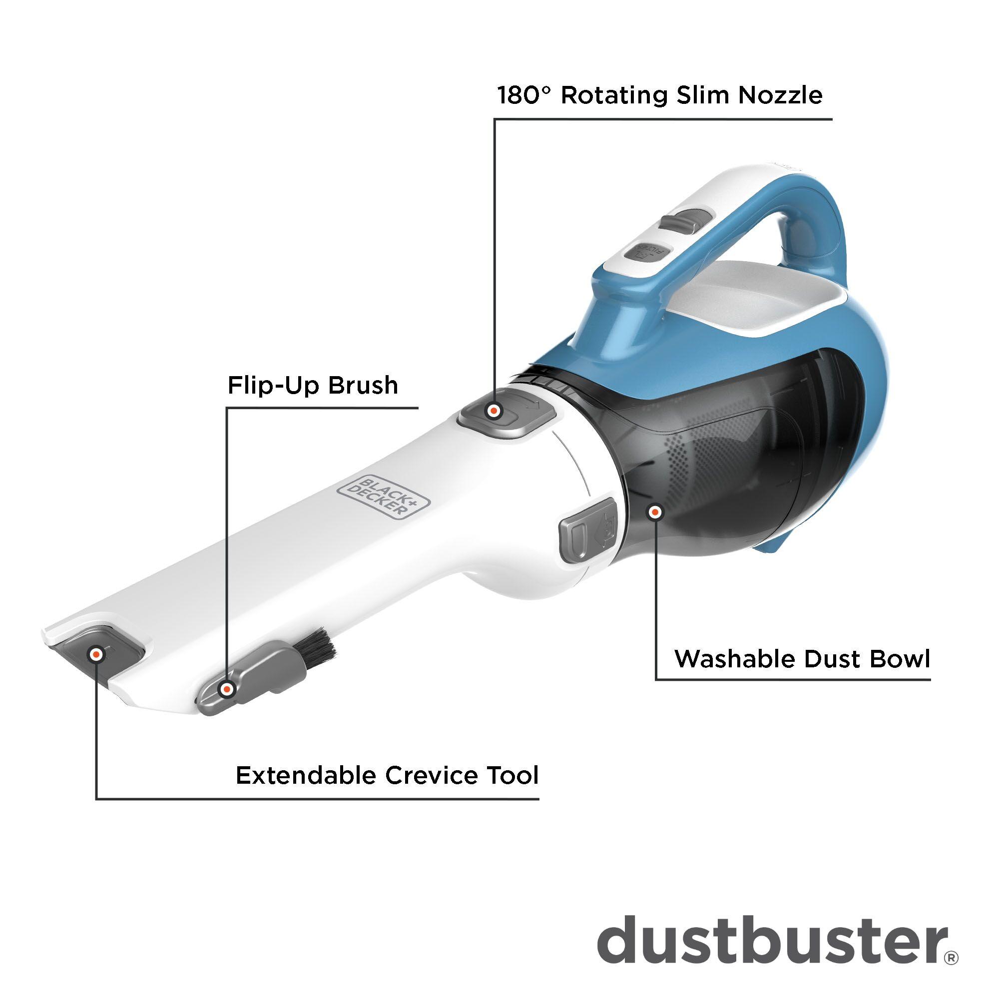 BLACK+DECKER Dustbuster AdvancedClean Cordless Handheld Vacuum CHV1410L