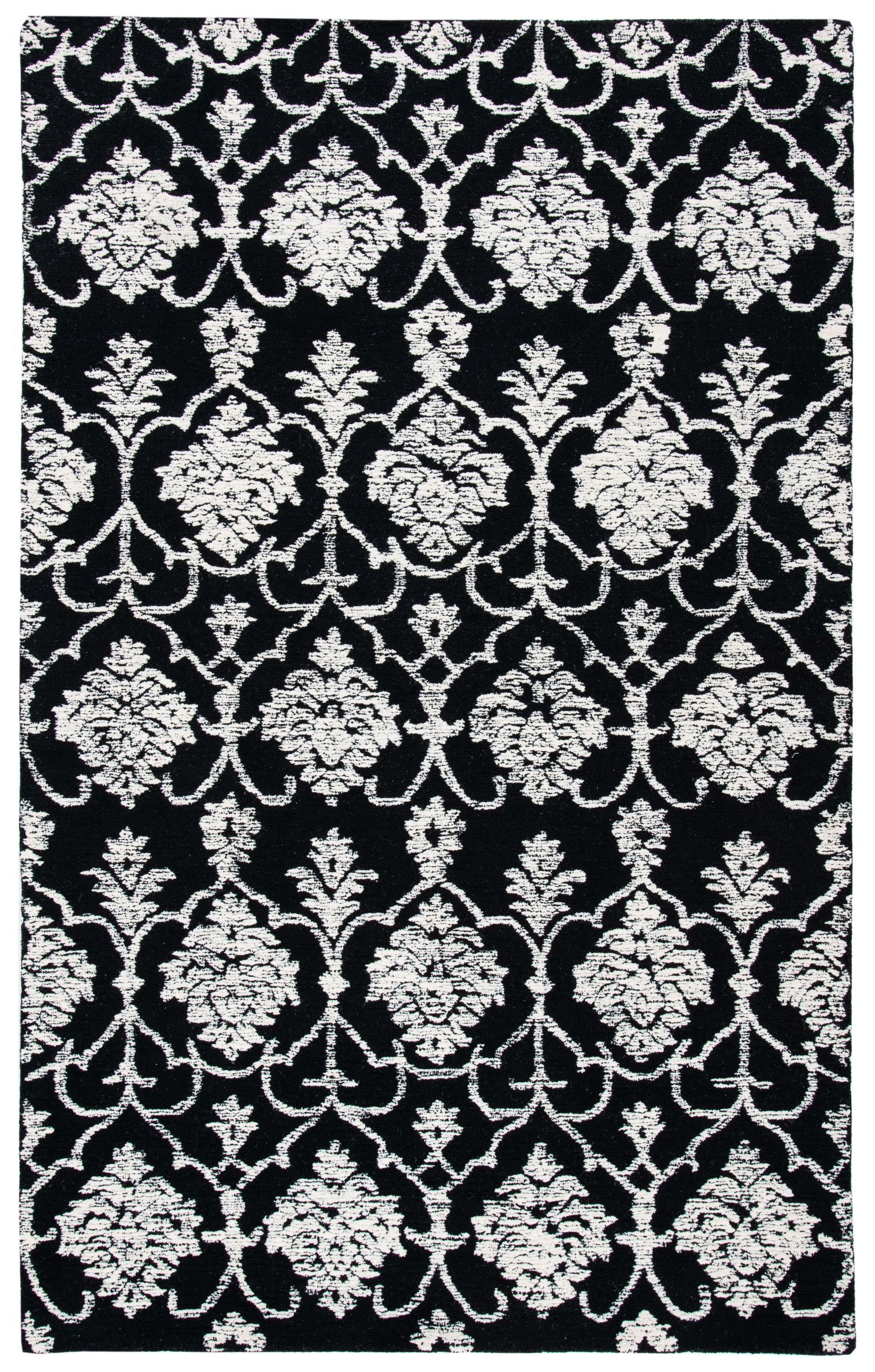 Metro MET996 Hand Tufted Area Rug - Black/Ivory - 6'x9' - Safavieh.