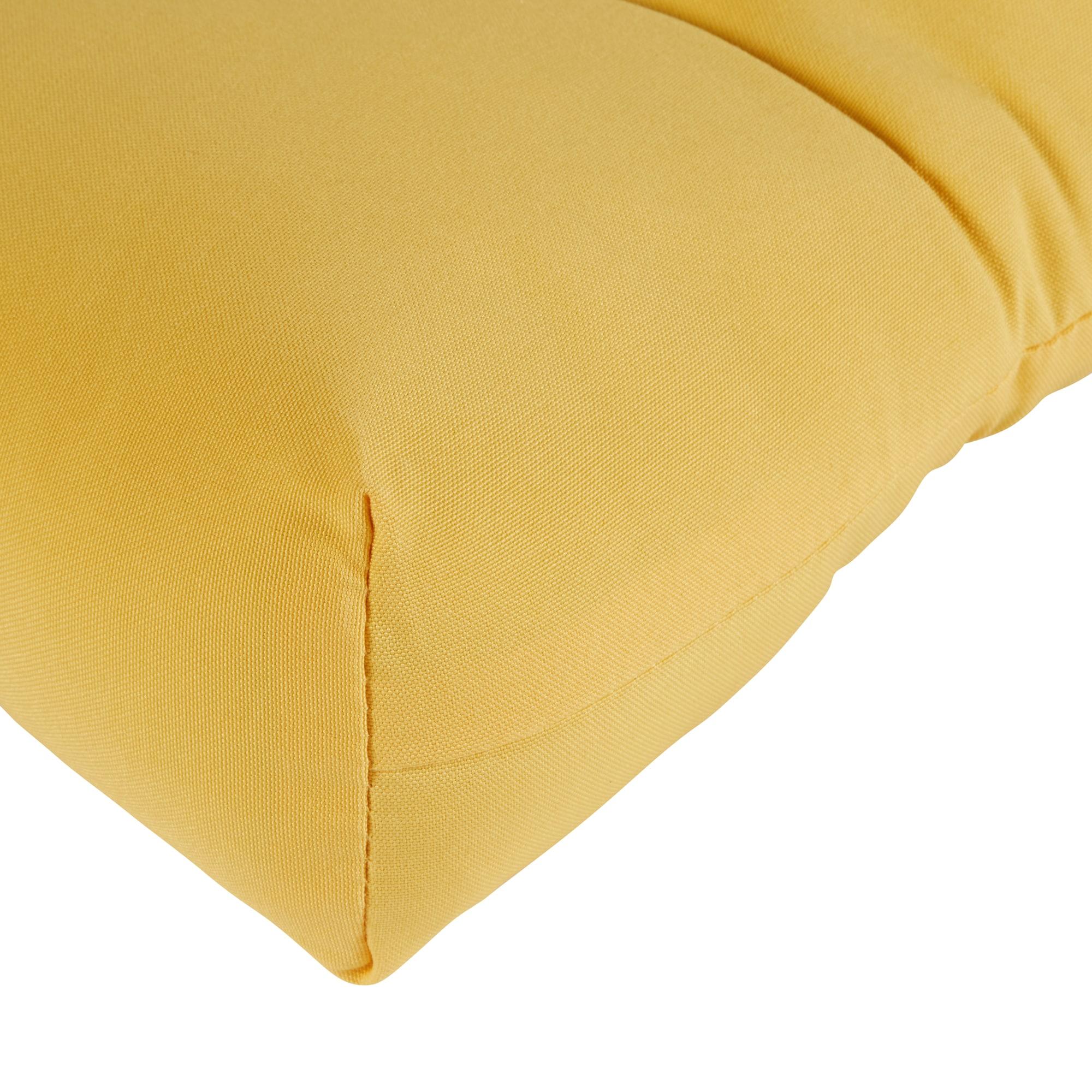 Greendale Home Fashions Sunbeam Yellow 44 x 17 in. Outdoor Bench Seat Cushion