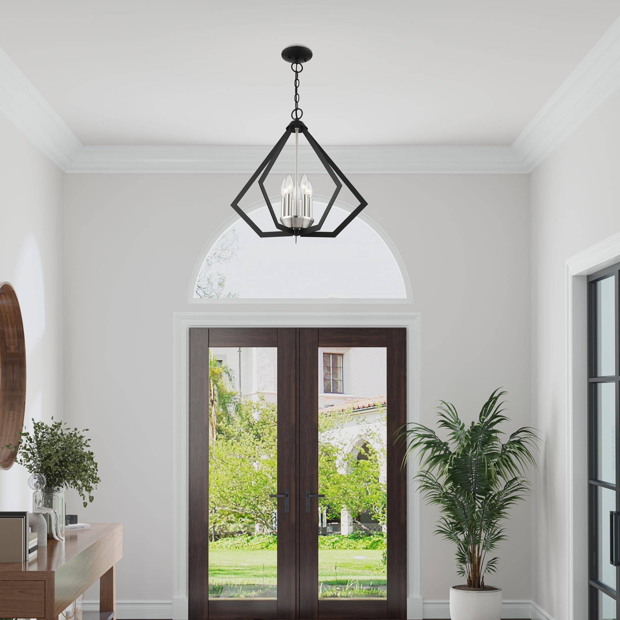 Livex Lighting Prism 5 - Light Chandelier in  Black