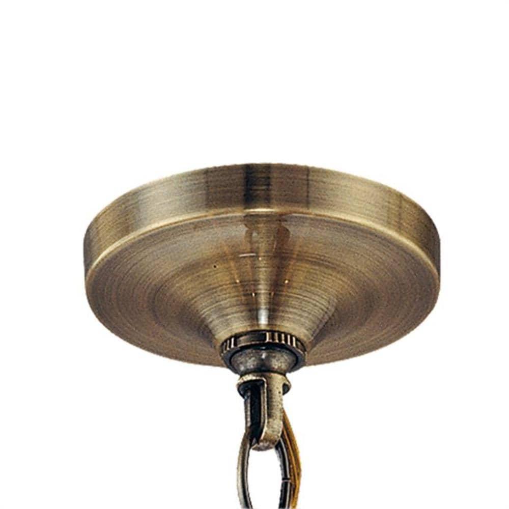 Crystorama Lighting Hampton 3 - Light Chandelier in  Antique Brass