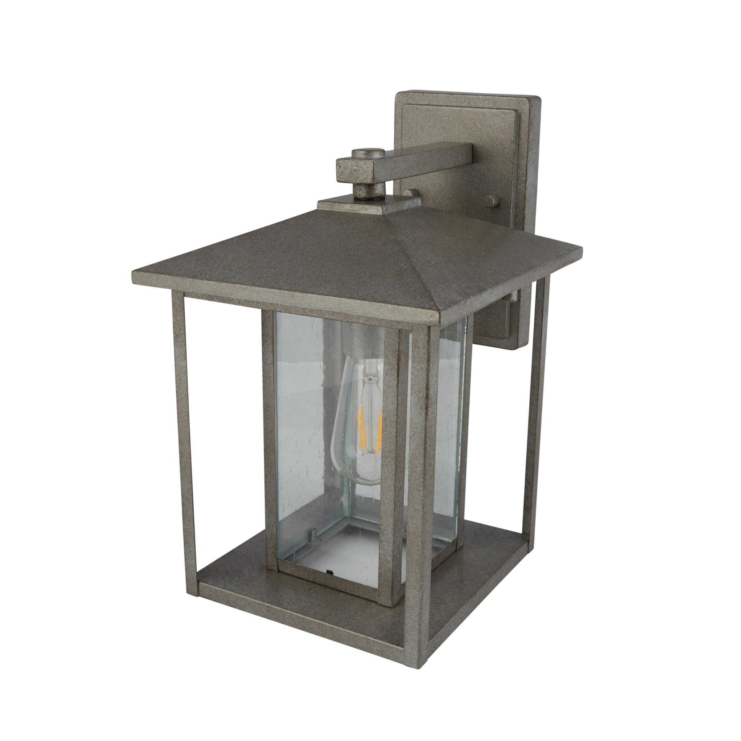 88027-57 Hunnington Outdoor Wall Lantern Outside Fixture, One - Light, Weathered Pewter