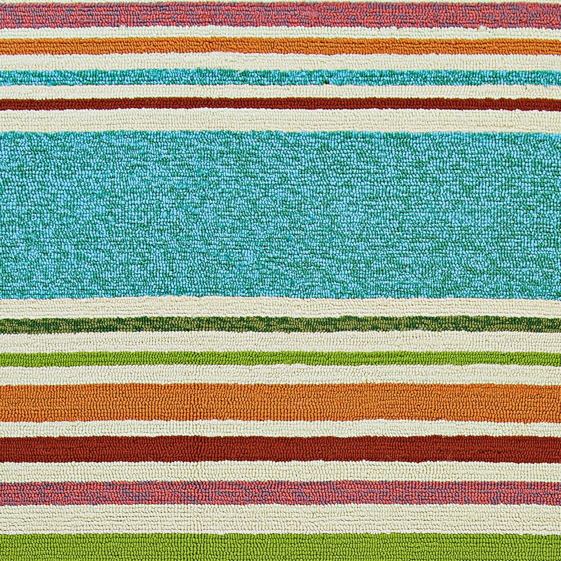 Couristan Covington Sherbet Stripe Indoor/Outdoor Area Rug, 7'10" Round, Multi-color