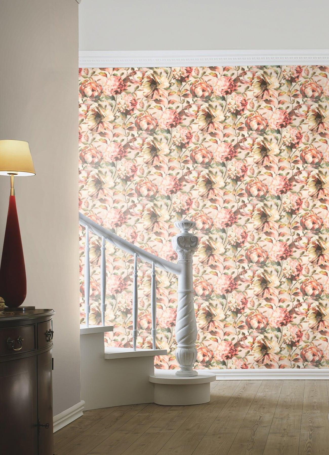 Advantage Attia Blush Floral Wallpaper