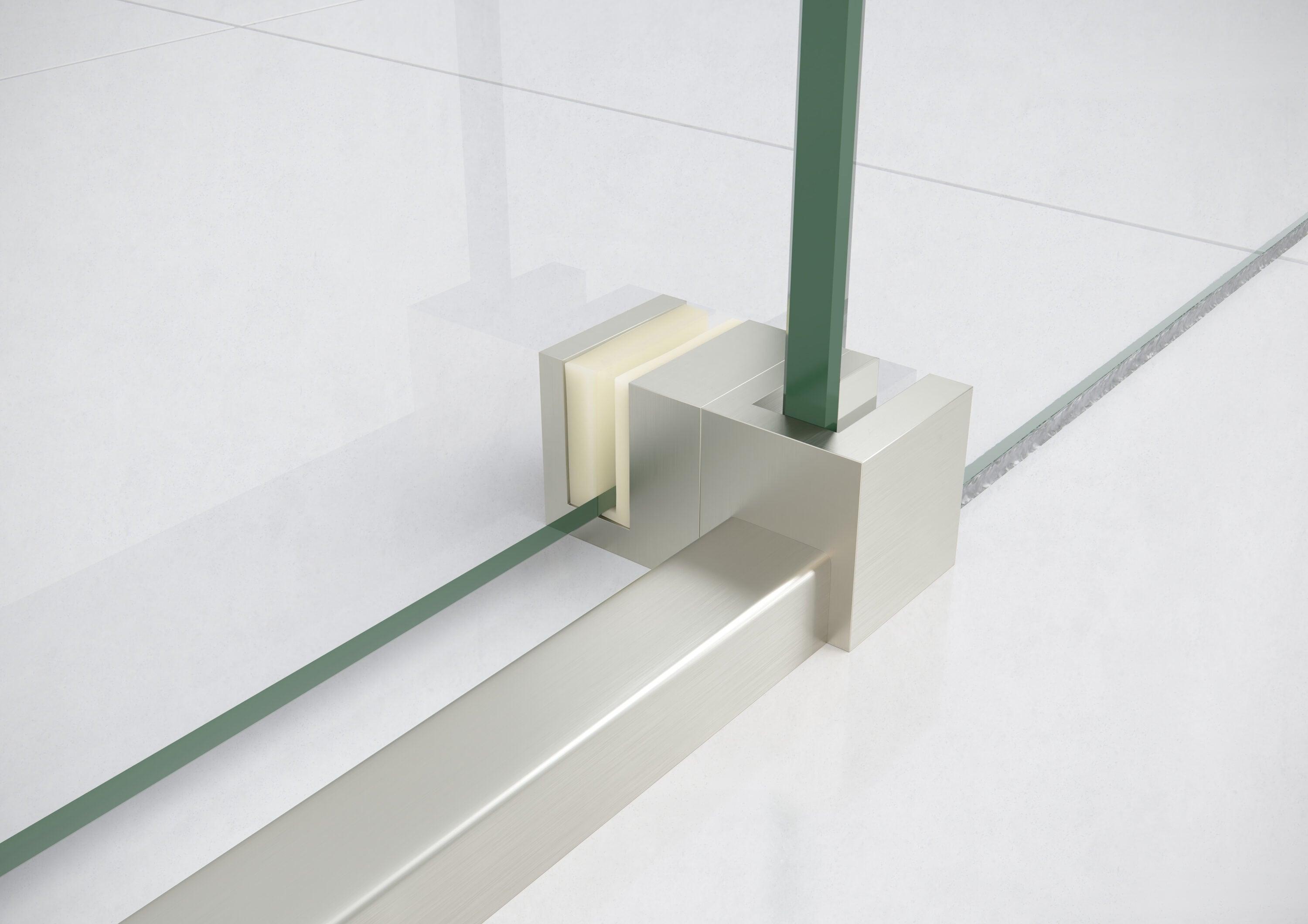 Astro 56 in. - 60 in. x 60 in. Frameless Sliding Bathtub Door