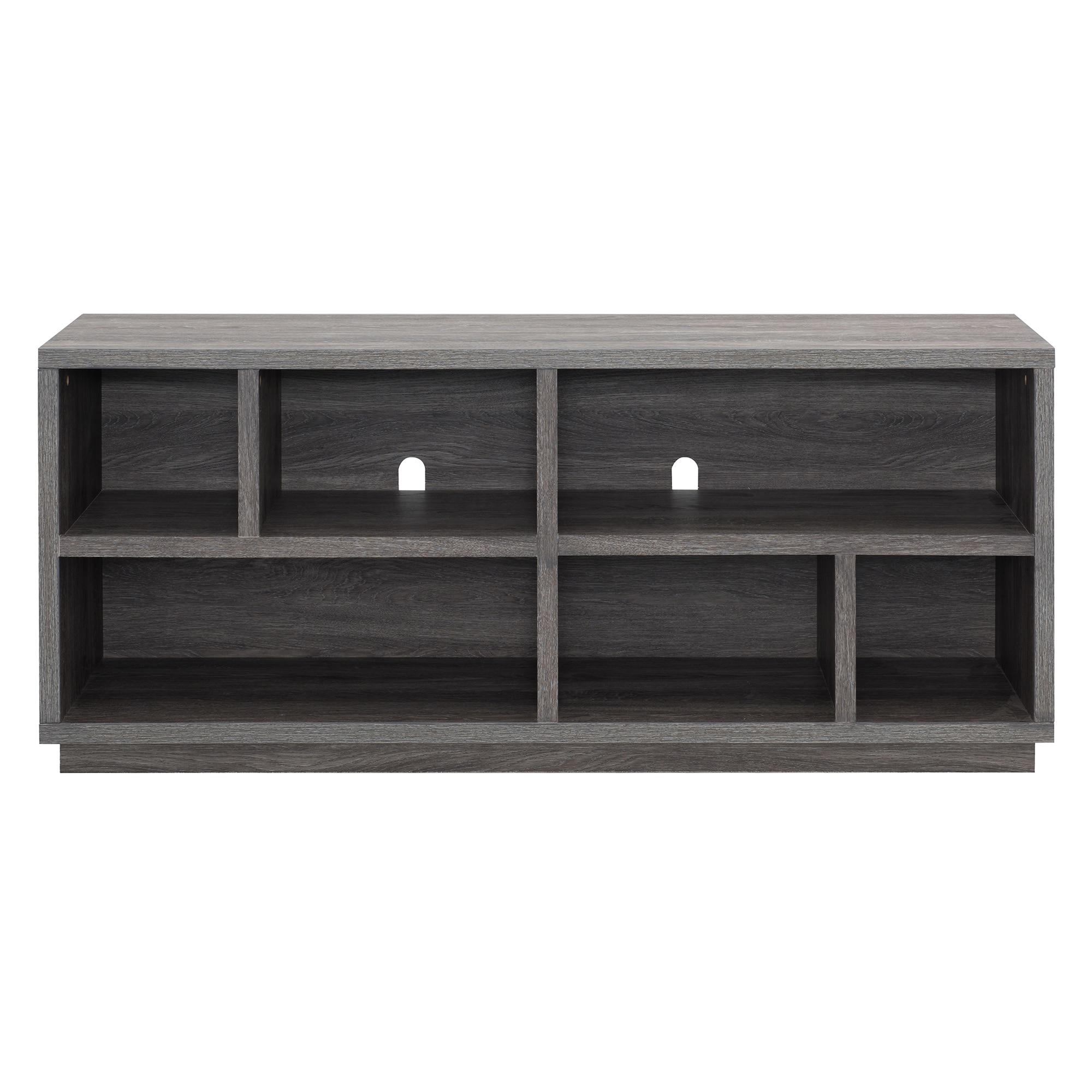 Evelyn&Zoe Bowman Rectangular TV Stand for TV's up to 65", Burnished Oak