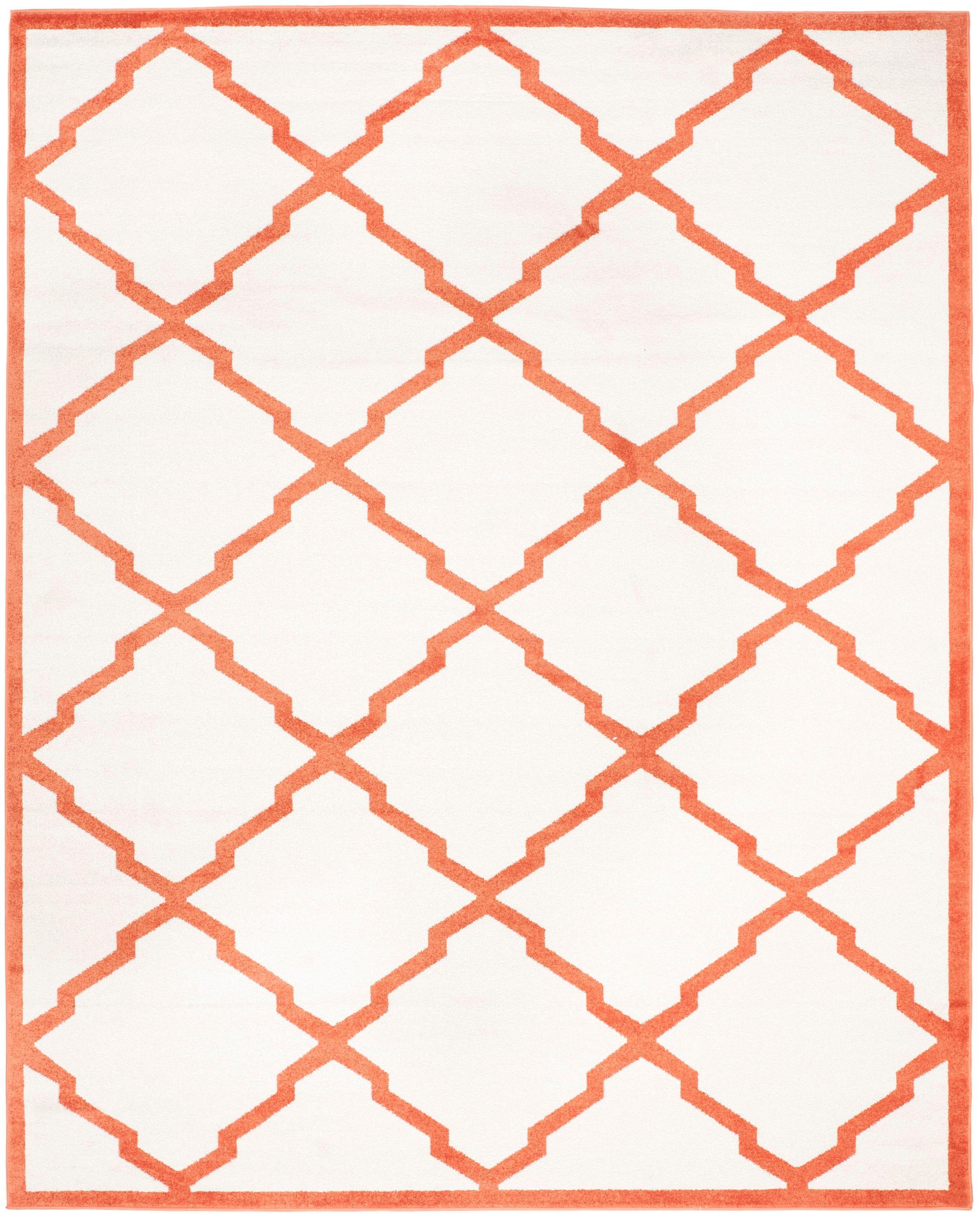 Amherst AMT421 Power Loomed Indoor Area Rug - Beige/Orange - 8'x10' - Safavieh