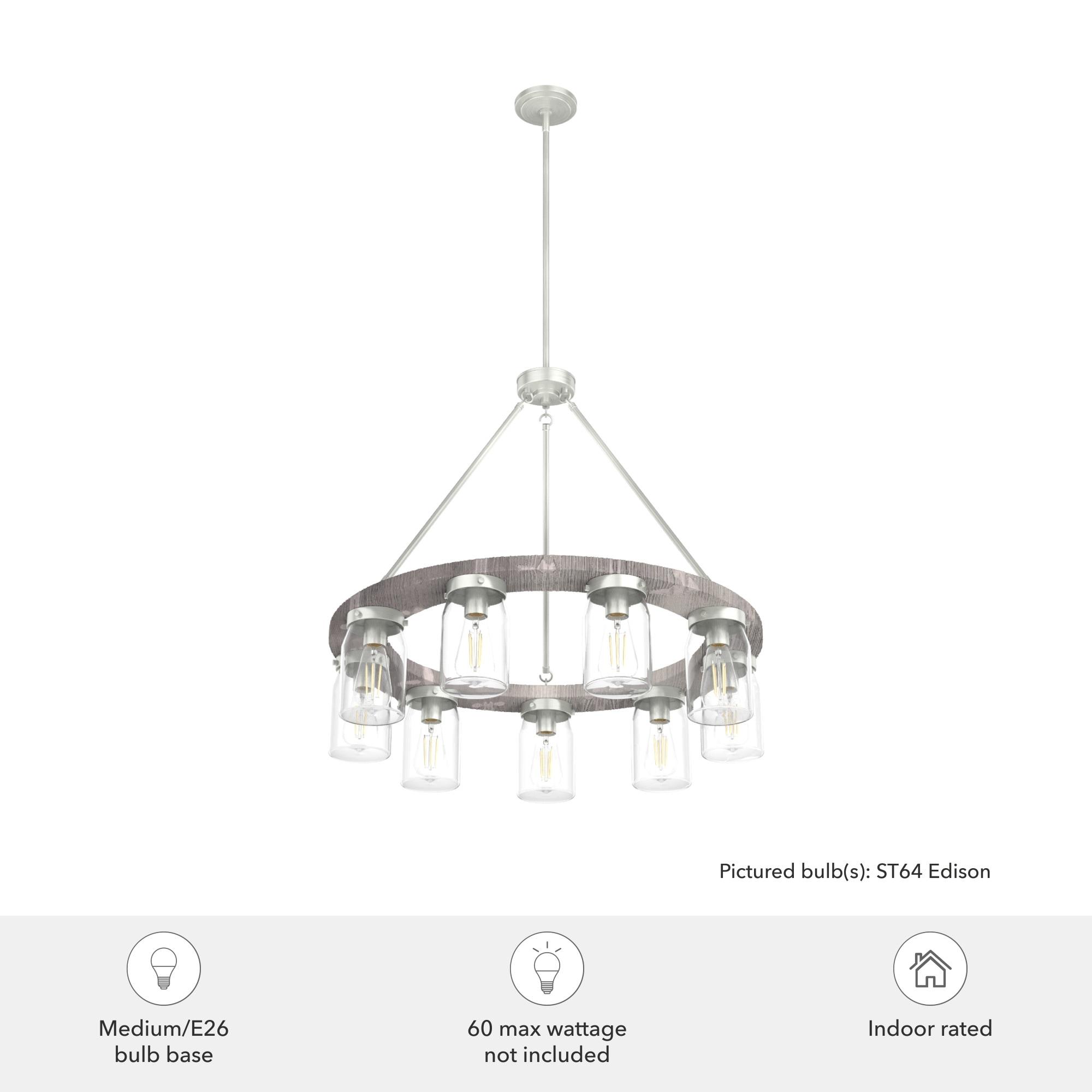 Devon Park 9 - Light Candle Style Chandelier