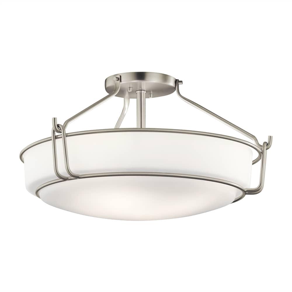 Kichler Lighting Alkire 4 - Light Semi-Flush Mount in  Brushed Nickel