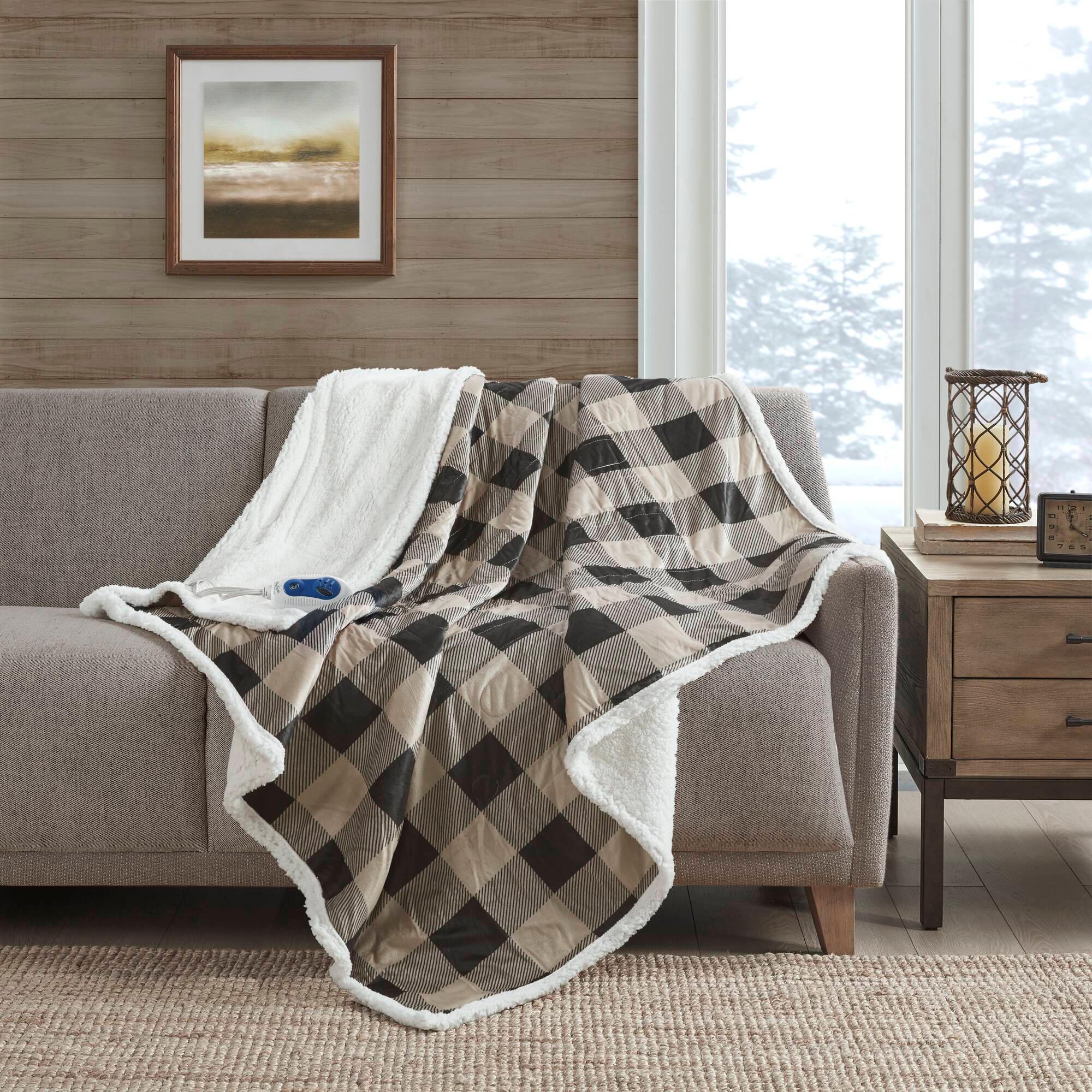 Woolrich Woolrich Linden Oversized Mink to Berber Heated Throw
