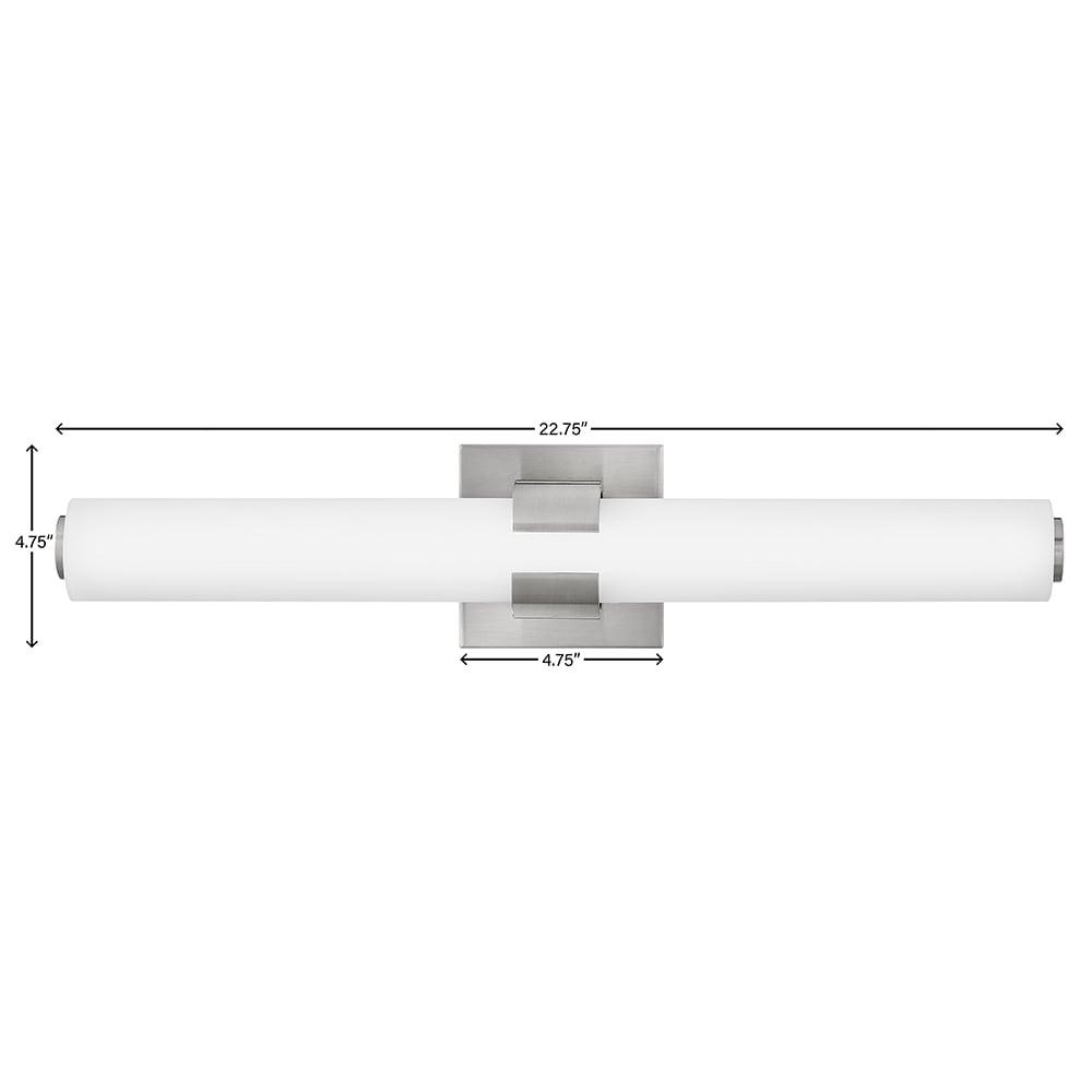 Hinkley Aiden Integrated LED Bath Vanity Bar w/ Etched White Glass