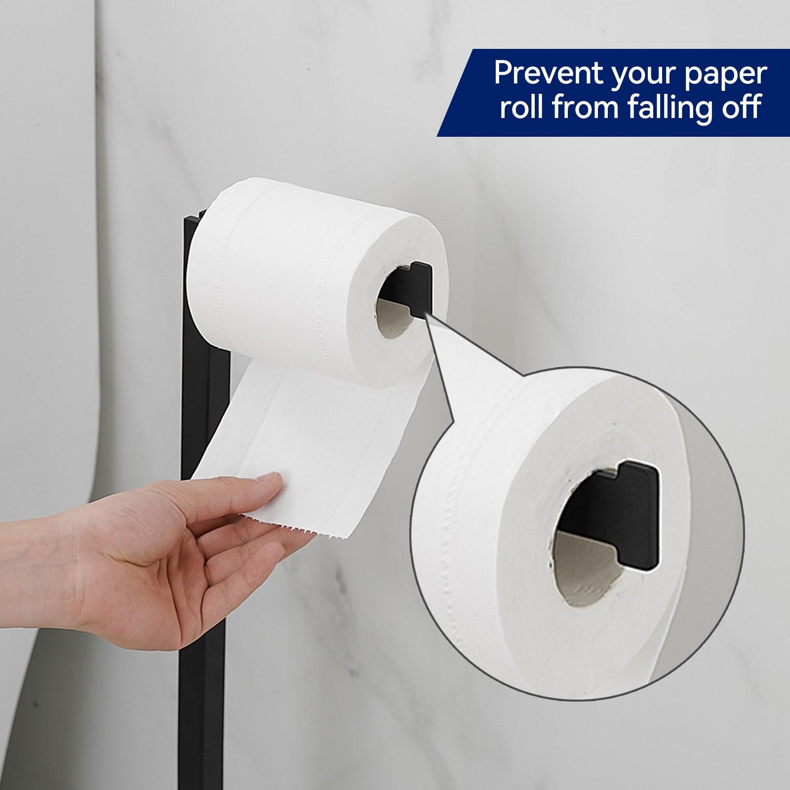 Free Standing Toilet Paper Holder with Weighted Base