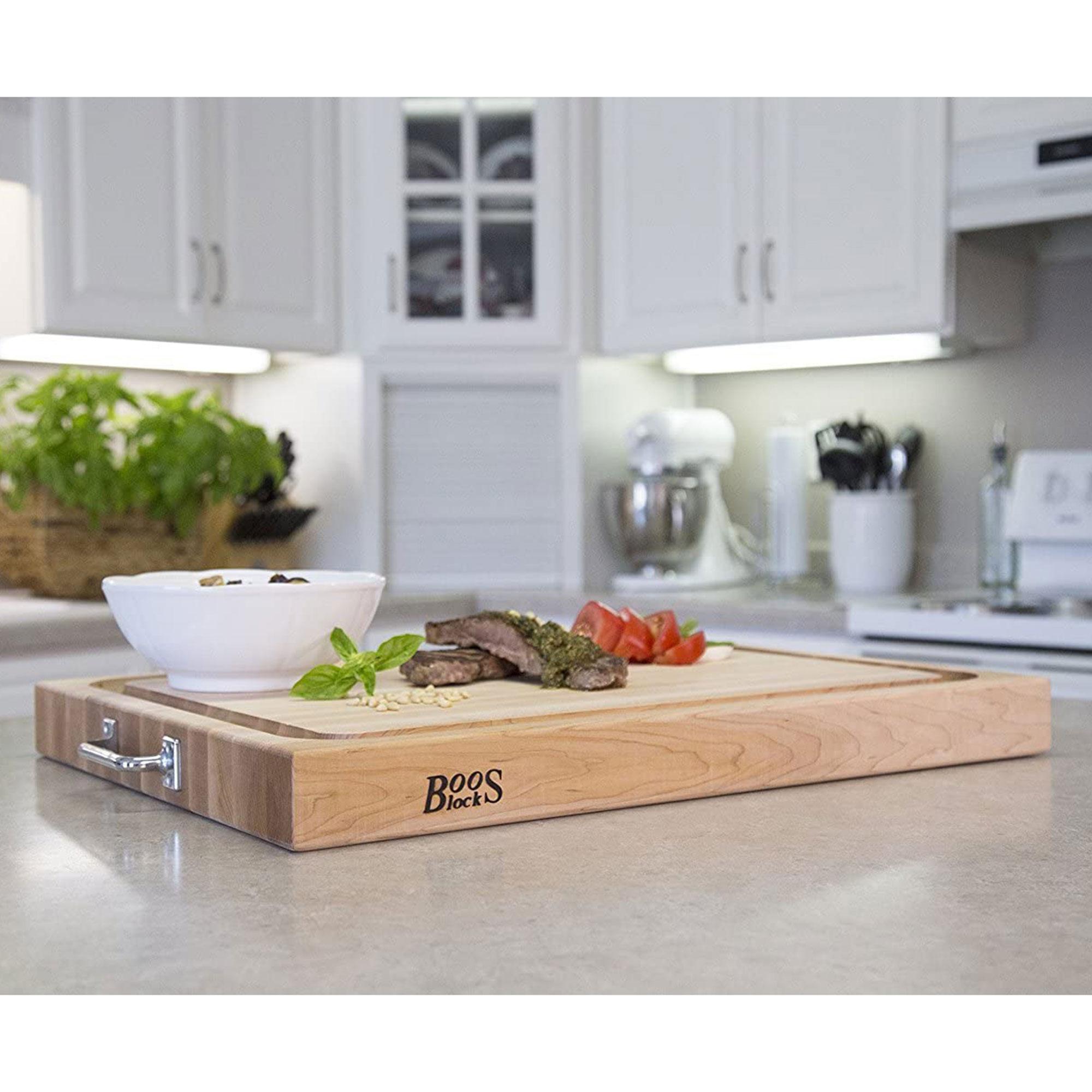 John Boos Wood Edge Grain Reversible Cutting Board