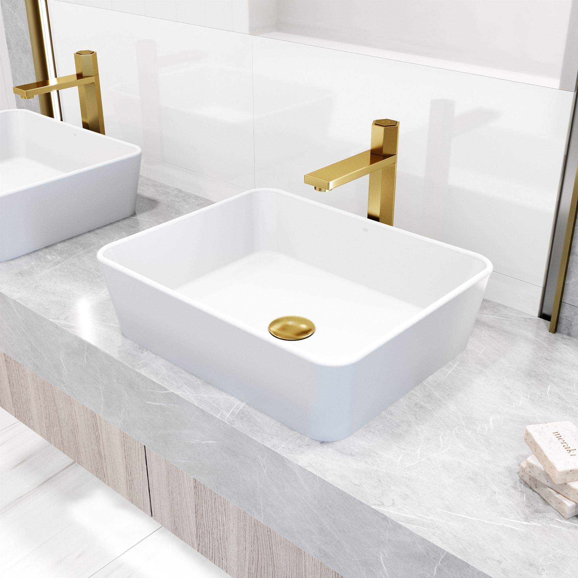 Nova 10" H Single Handle Vessel Sink Bathroom Faucet