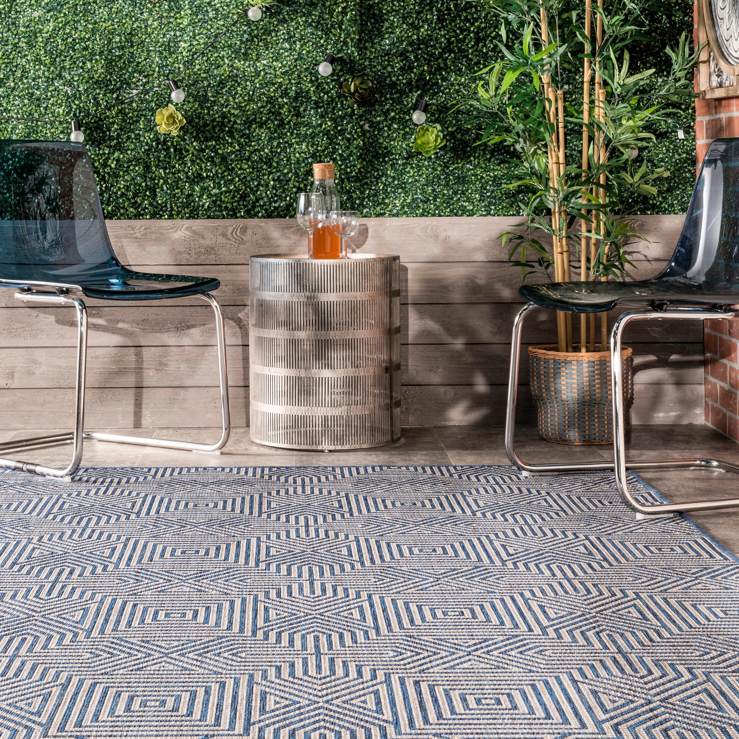 nuLOOM Kelsey Modern Abstract Indoor and Outdoor Area Rug