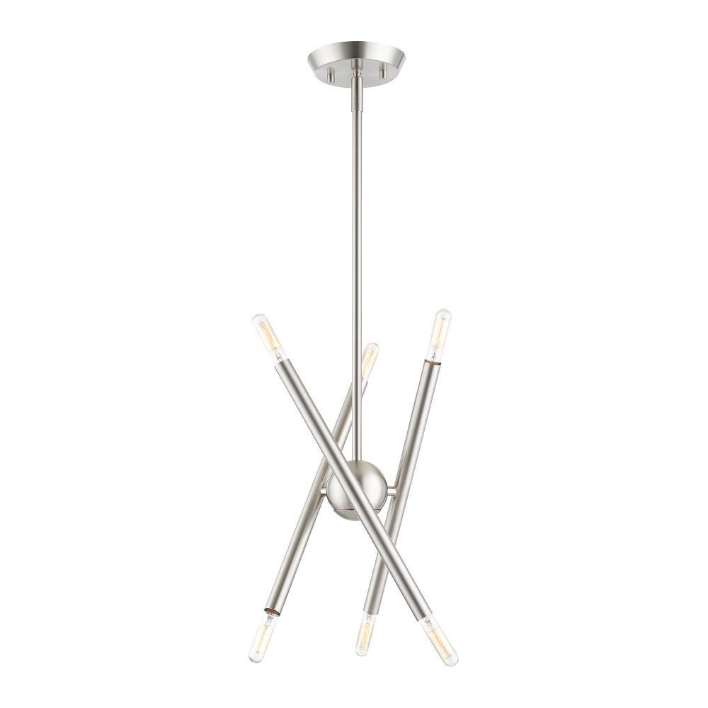 Livex Lighting Soho 6 - Light Chandelier in  Brushed Nickel