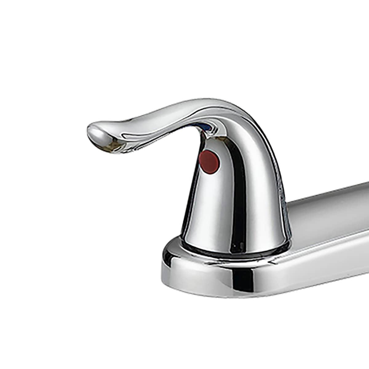 EZ-FLO 10201 High Arc Swivel Spout Kitchen Faucet, Two-Handle, Chrome