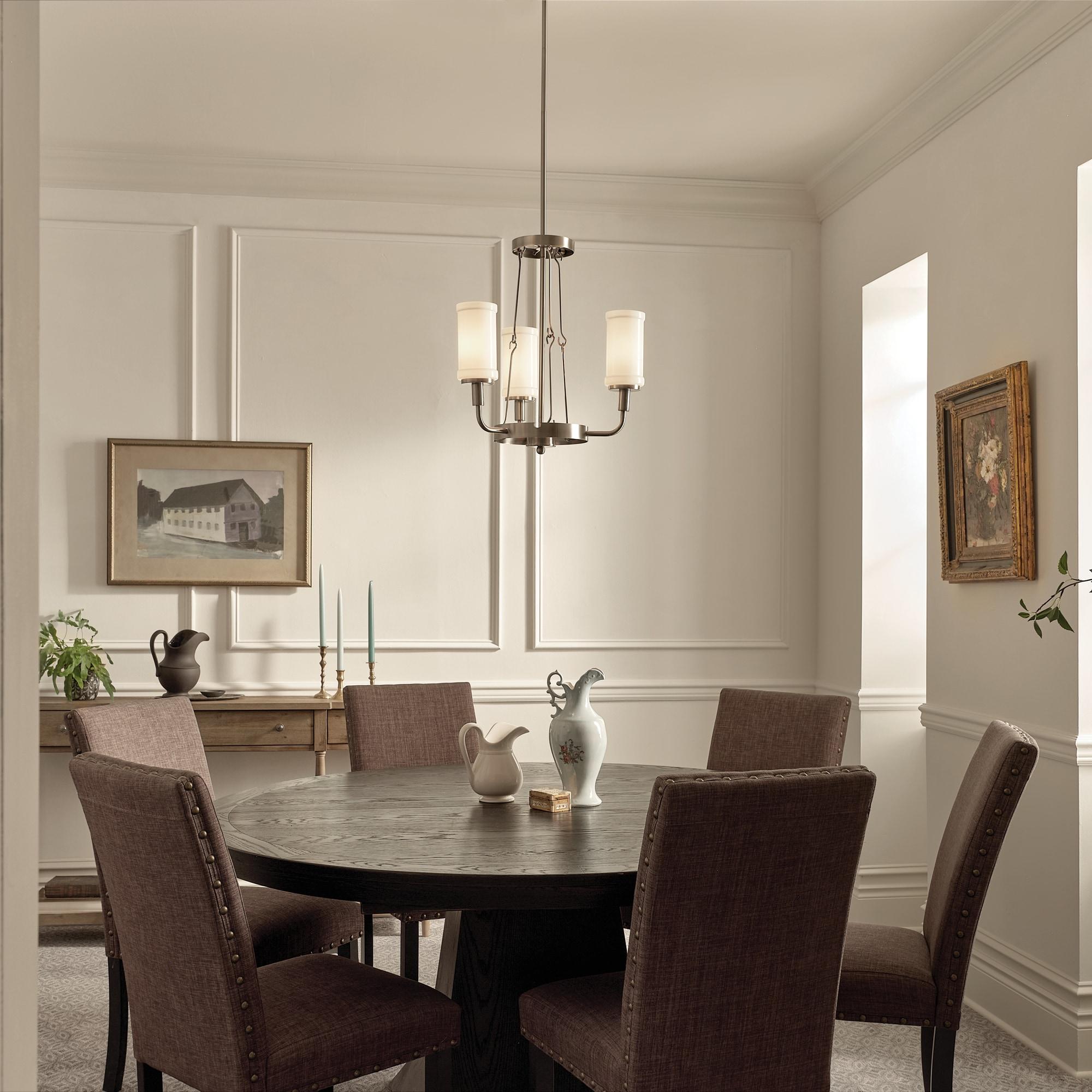 Kichler Lighting Vetivene 3 - Light Chandelier in  Classic Pewter