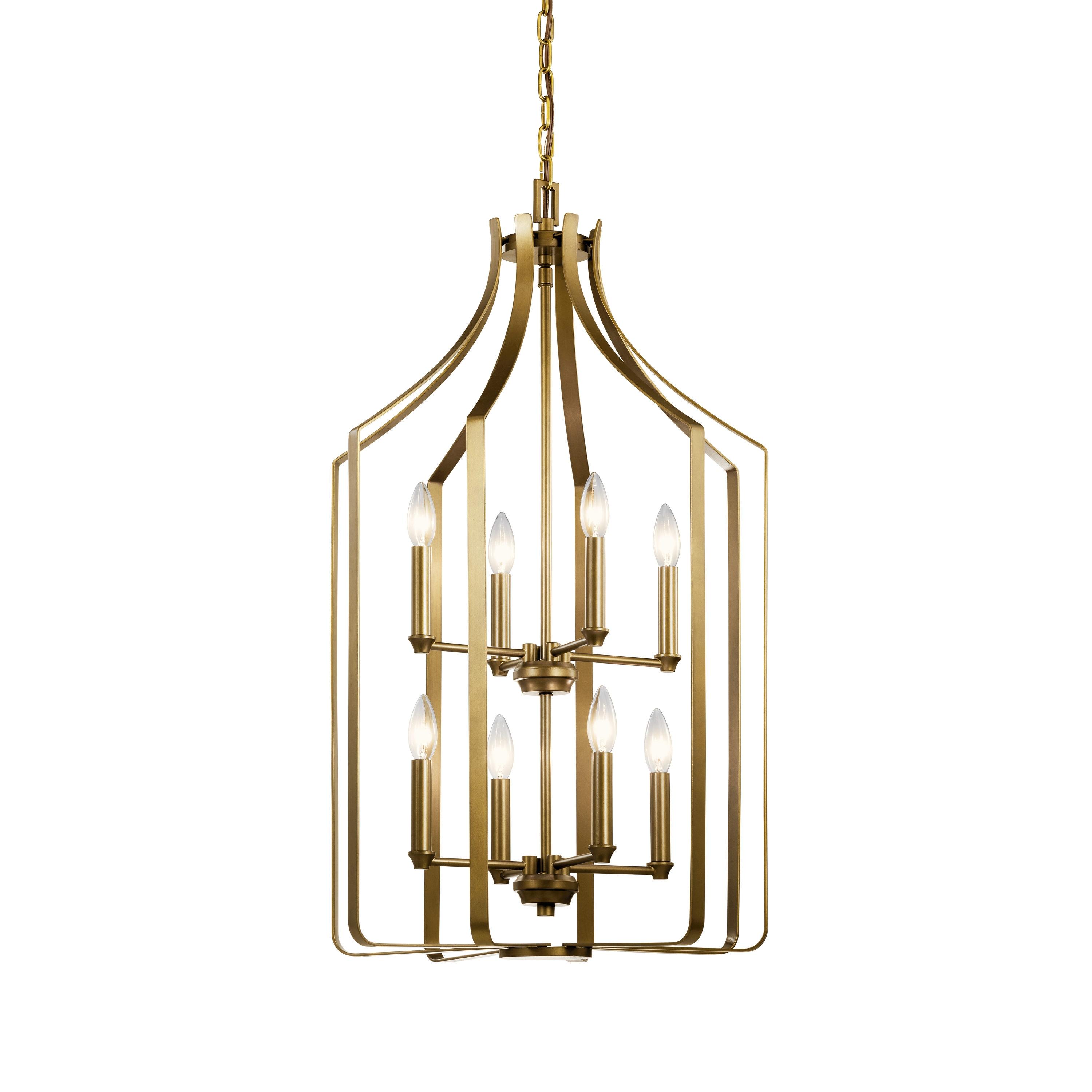 8 - Light Dimmable Geometric Chandelier