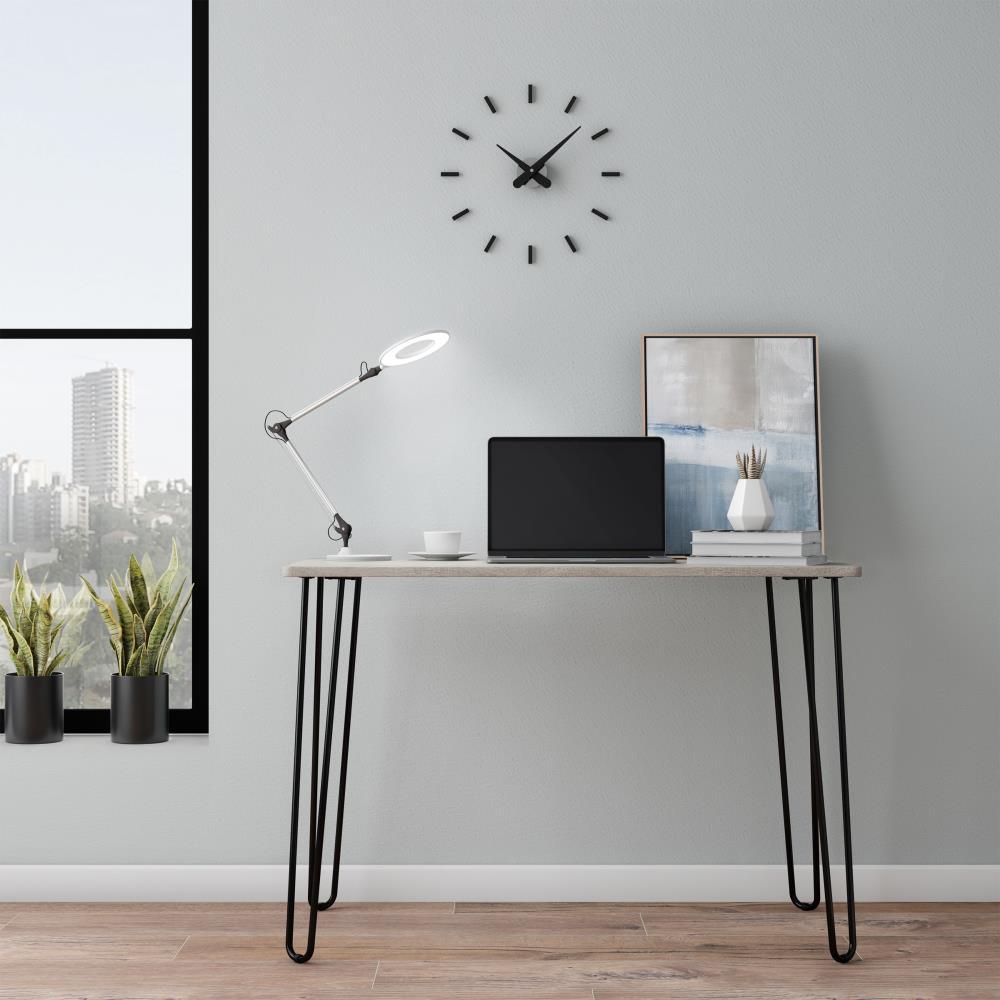 Hastings Home Adjustable Swing Arm LED Desk Lamp for Home Office (White)