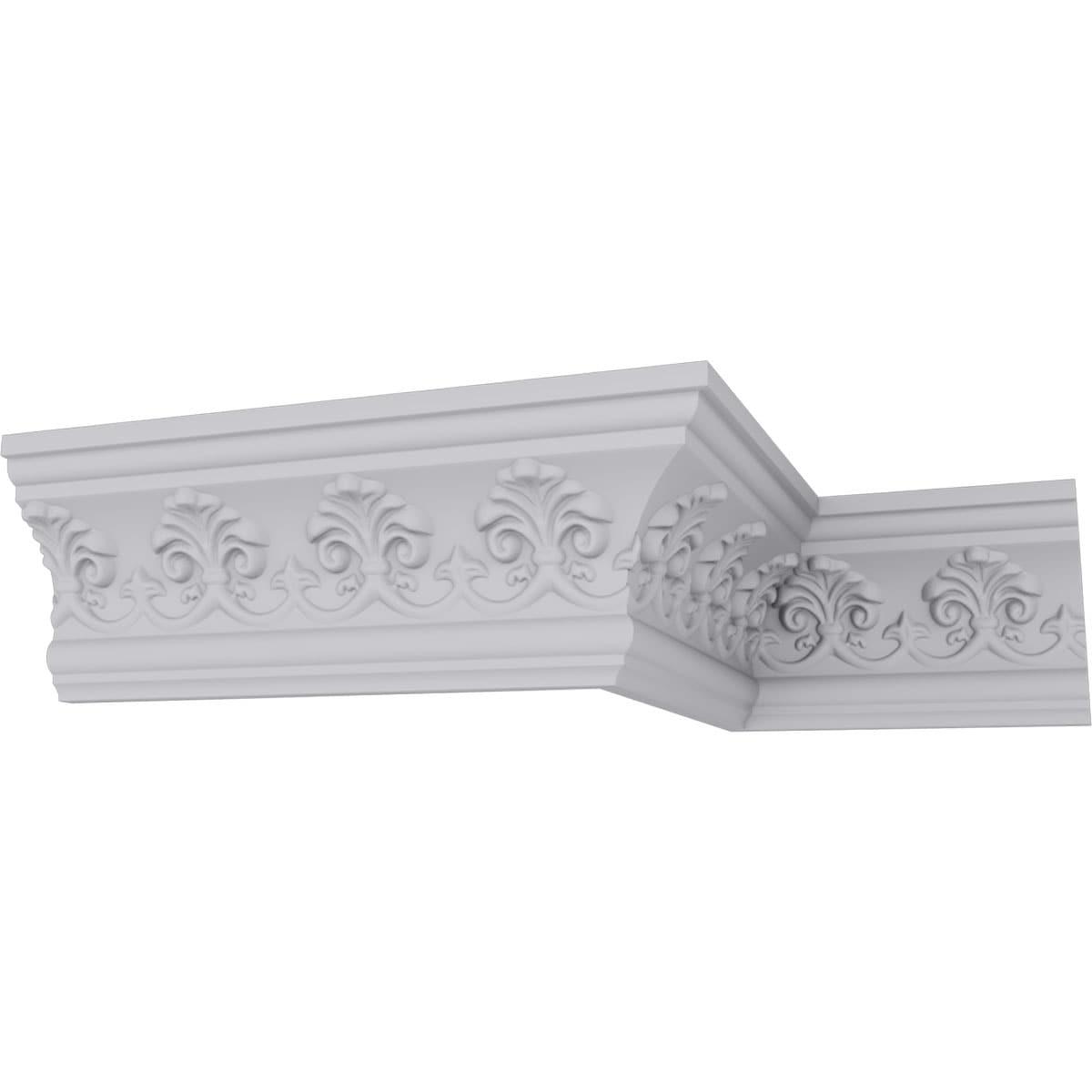 Ekena Millwork 3 7/8"H x 2 1/8"P x 4 1/2"F x 94 1/2"L Hampshire Crown Molding
