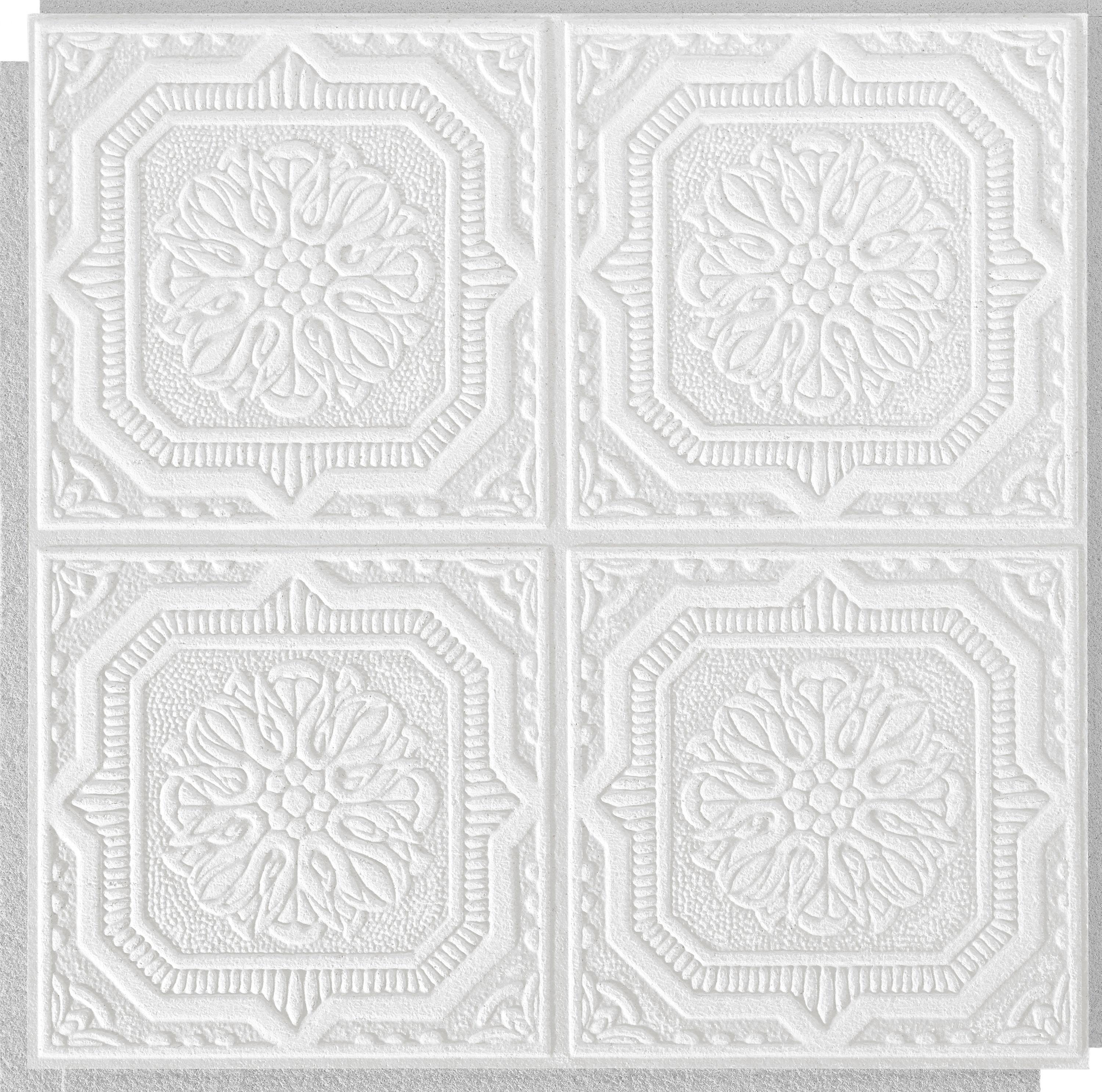Armstrong World Industries Wellington 1 ft. x 1 ft. Drop-In Mineral Fiber Ceiling Tile in White (Set of 40)