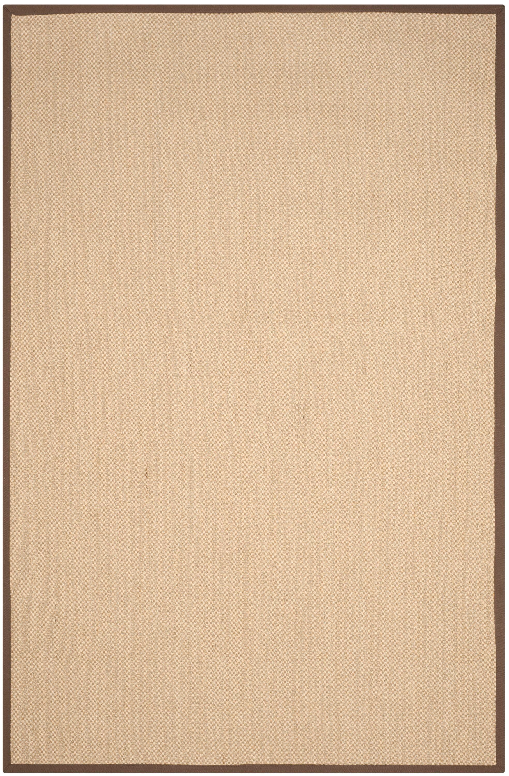 Natural Fiber NF141 Power Loomed Indoor Area Rug - Maize/Brown - 6'x9' - Safavieh.