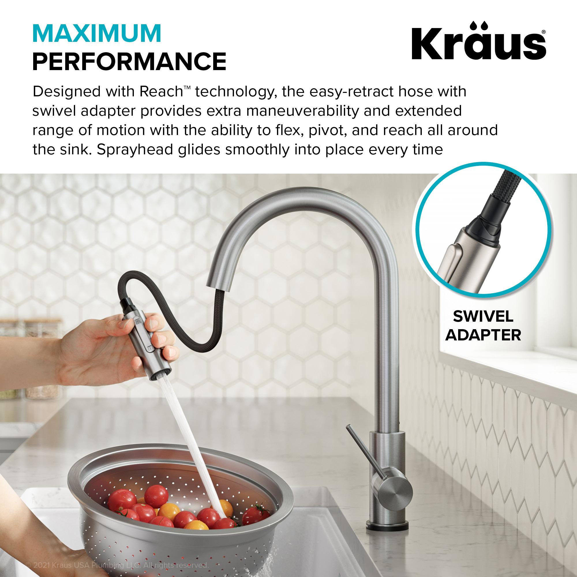 Kraus Oletto Single-Handle Touch Kitchen Sink Faucet