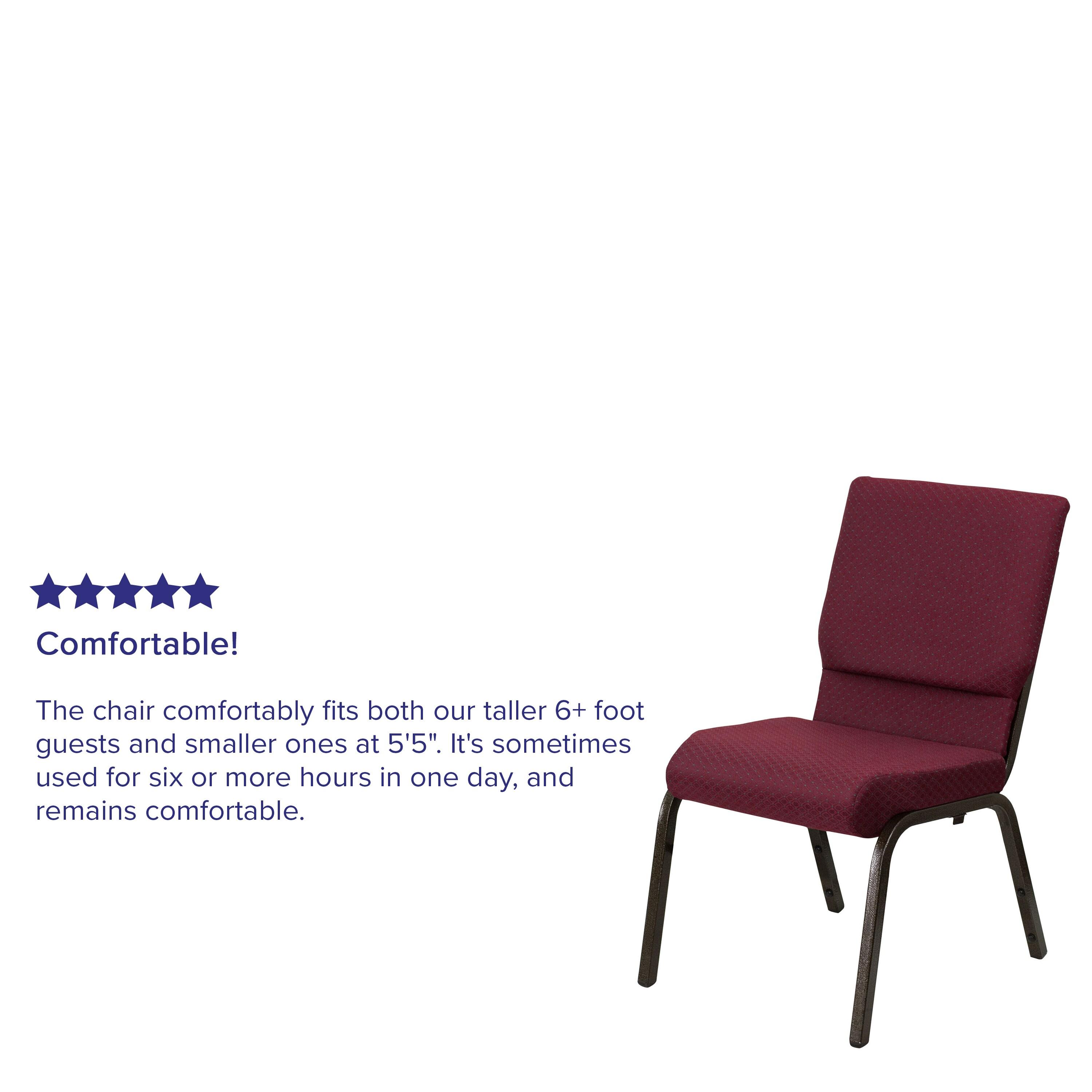 Flash Furniture Rayleigh Stackable Faux Leather Seat Waiting Room Chair with Metal Frame