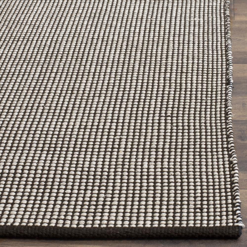 Montauk MTK345 Hand Woven Indoor Area Rug - Ivory/Black - 5'x8' - Safavieh