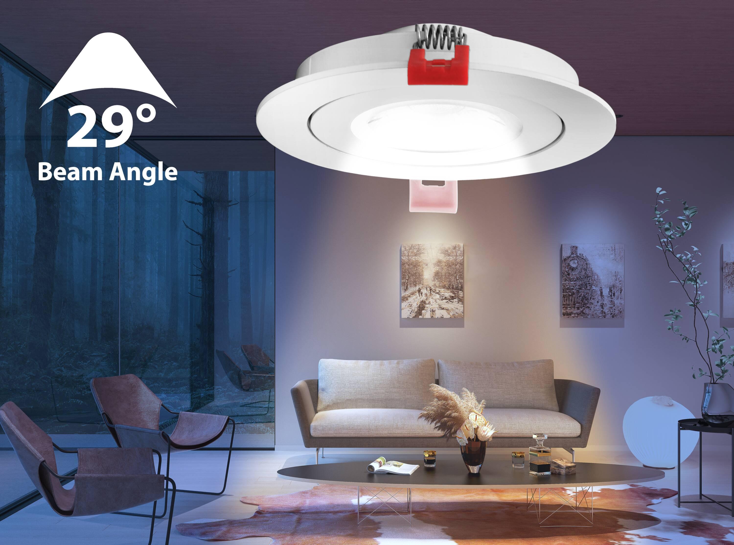 DGF43 4'' Selectable Color Temperature Dimmable Air-Tight IC Rated LED Canless Recessed Lighting Kit