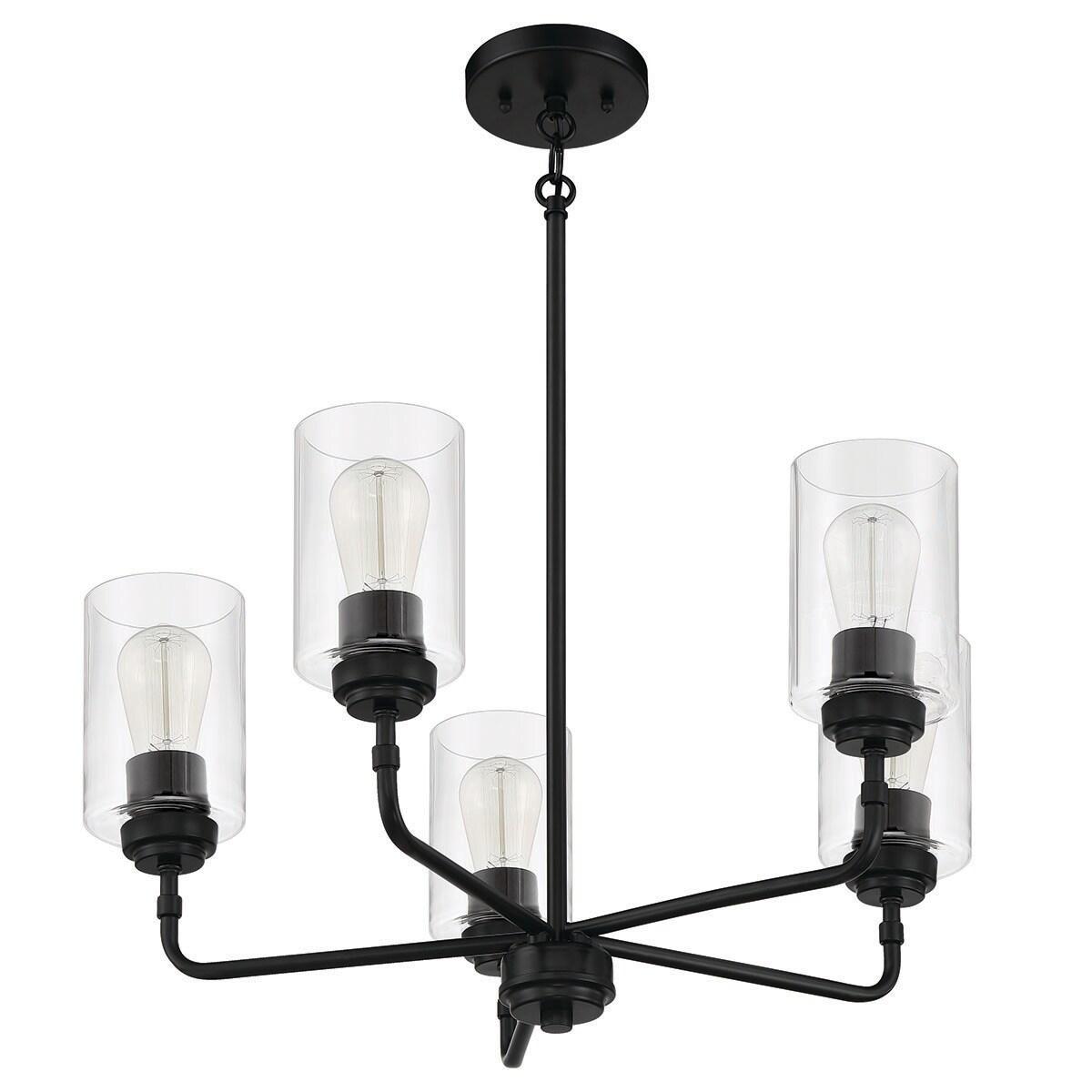 Craftmade Lighting Stowe 5 - Light Chandelier in  Flat Black