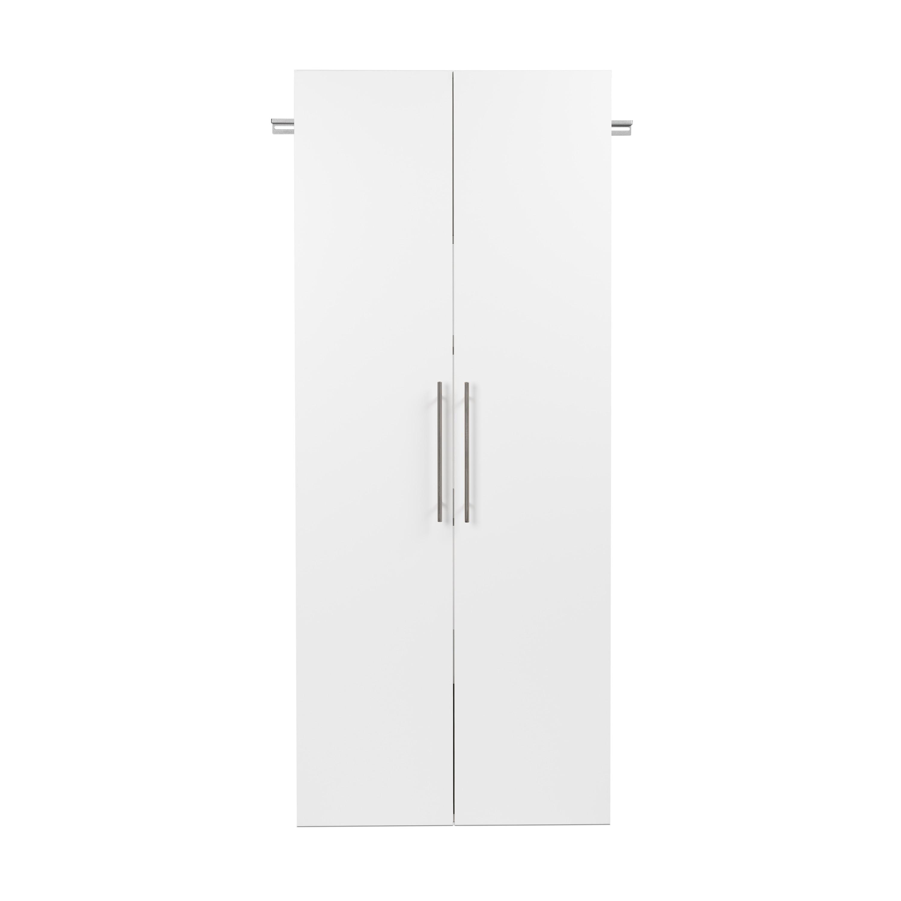 Prepac HangUps 6 Piece 120" Wall Mounted Garage Cabinet Set in White
