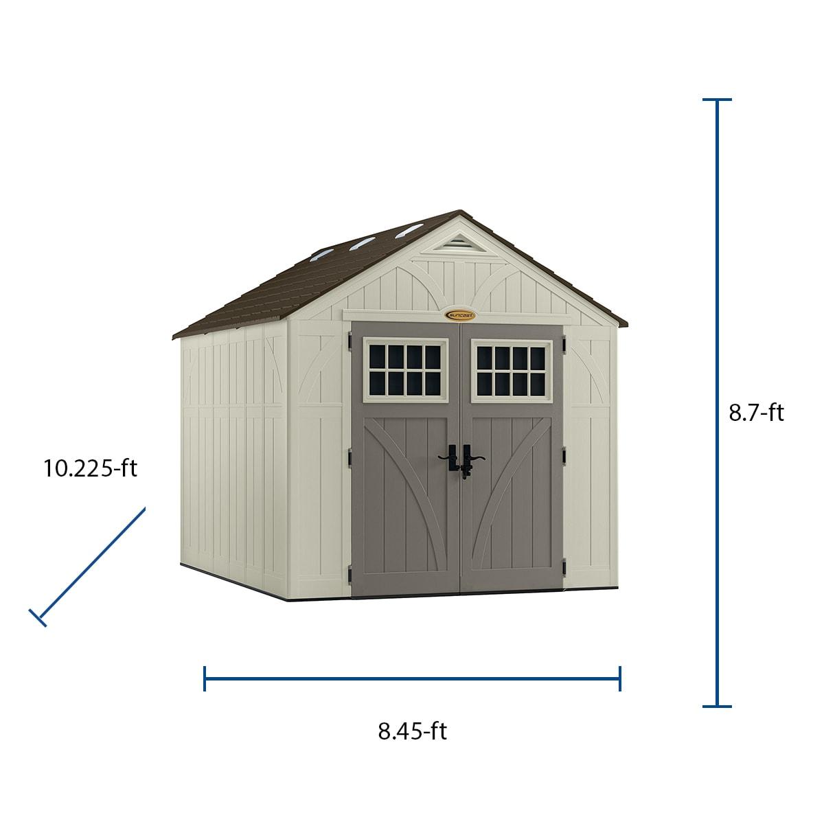 Suncast Suncast Outdoor Vanilla Resin Storage Shed
