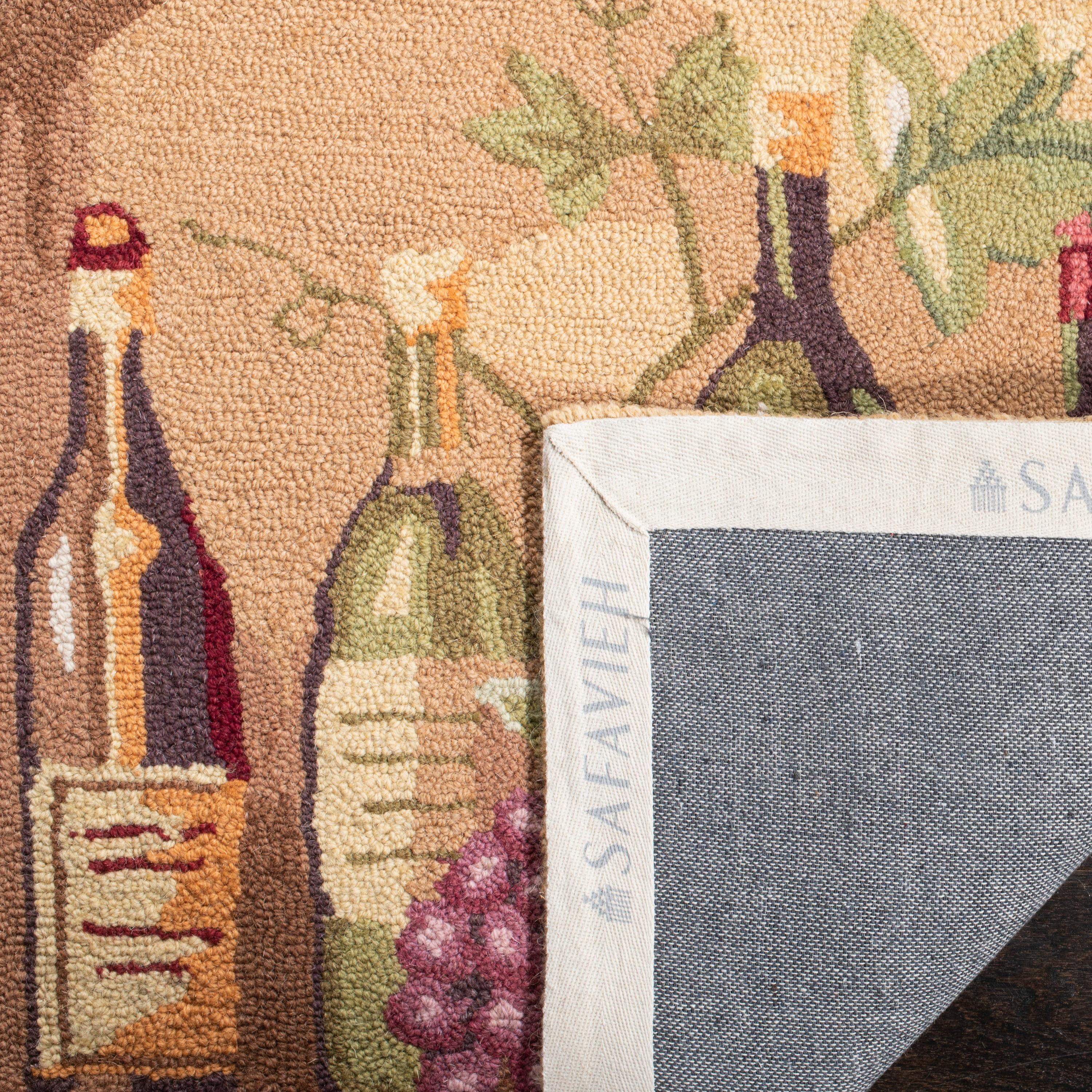 Chelsea HK254 Hand Hooked Runner Rug - Black/Multi - 2'6"x10' - Safavieh.