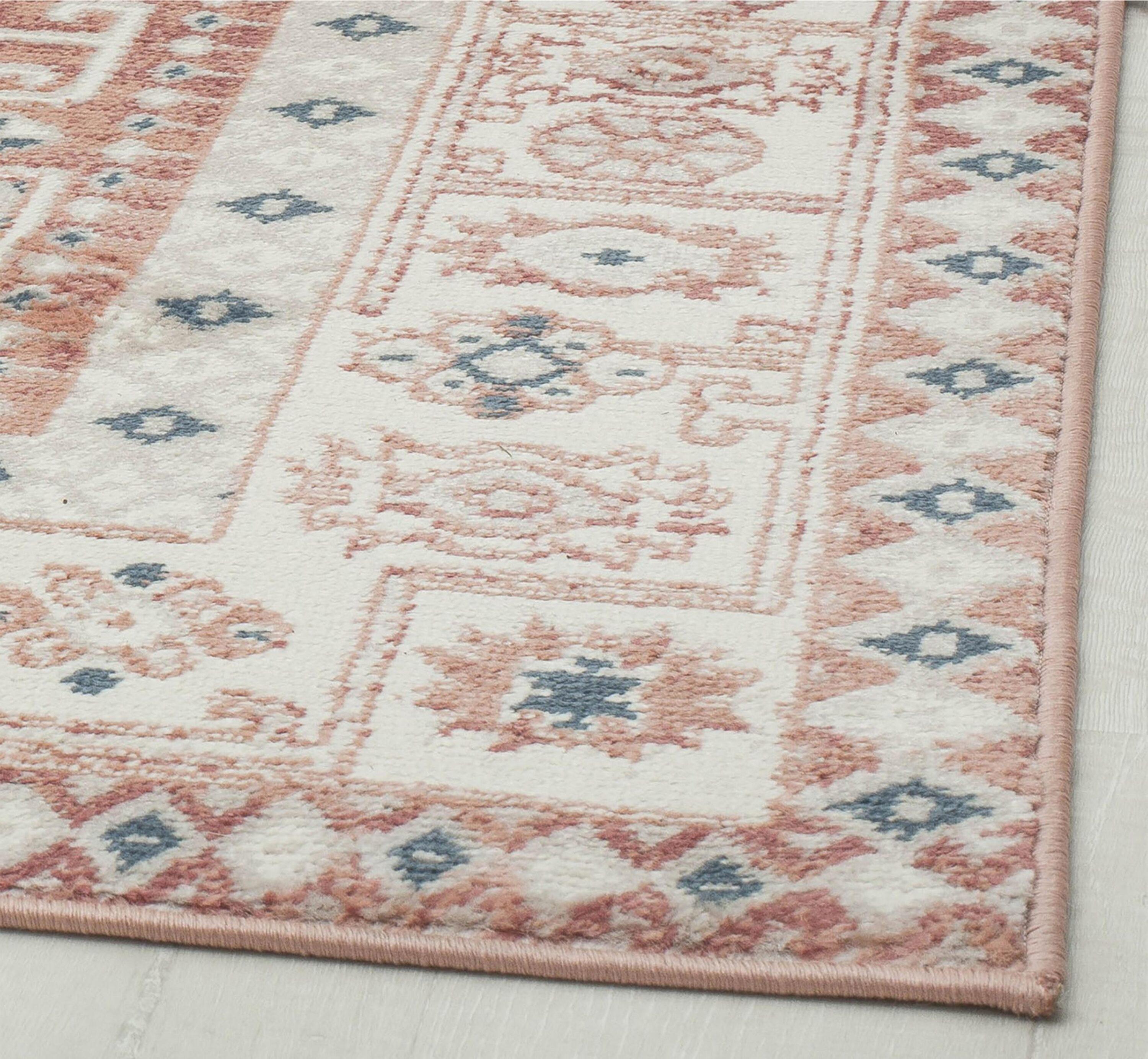 Rugs America Gallagher GL60A Sangria Koti Vintage Transitional Orange Area Rug for Dining Room Rug Neutral Rug Living Room Rug Kitchen, 2'6"x4'