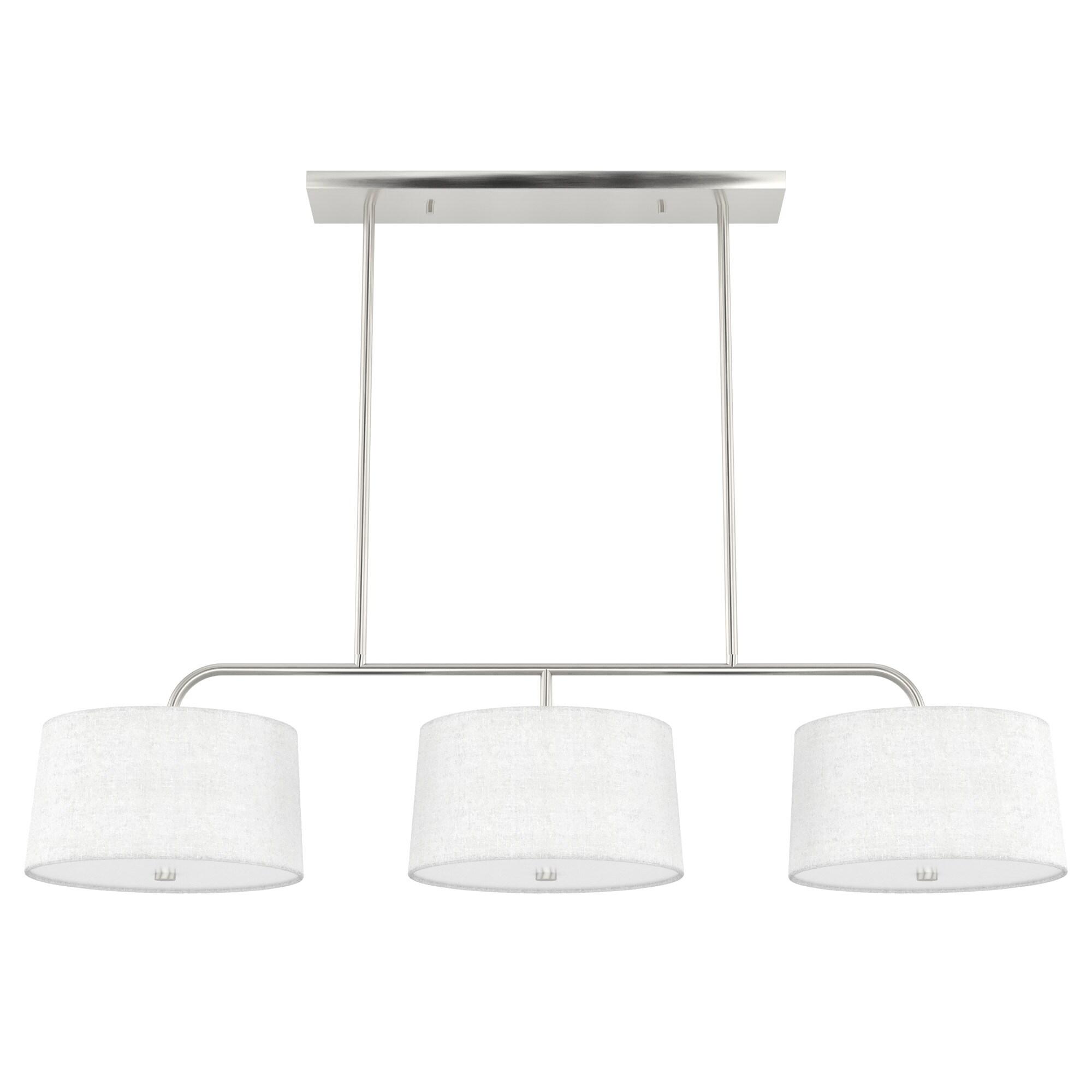 Cottage Hill 6 - Light Kitchen Island Shaded Linear Chandelier