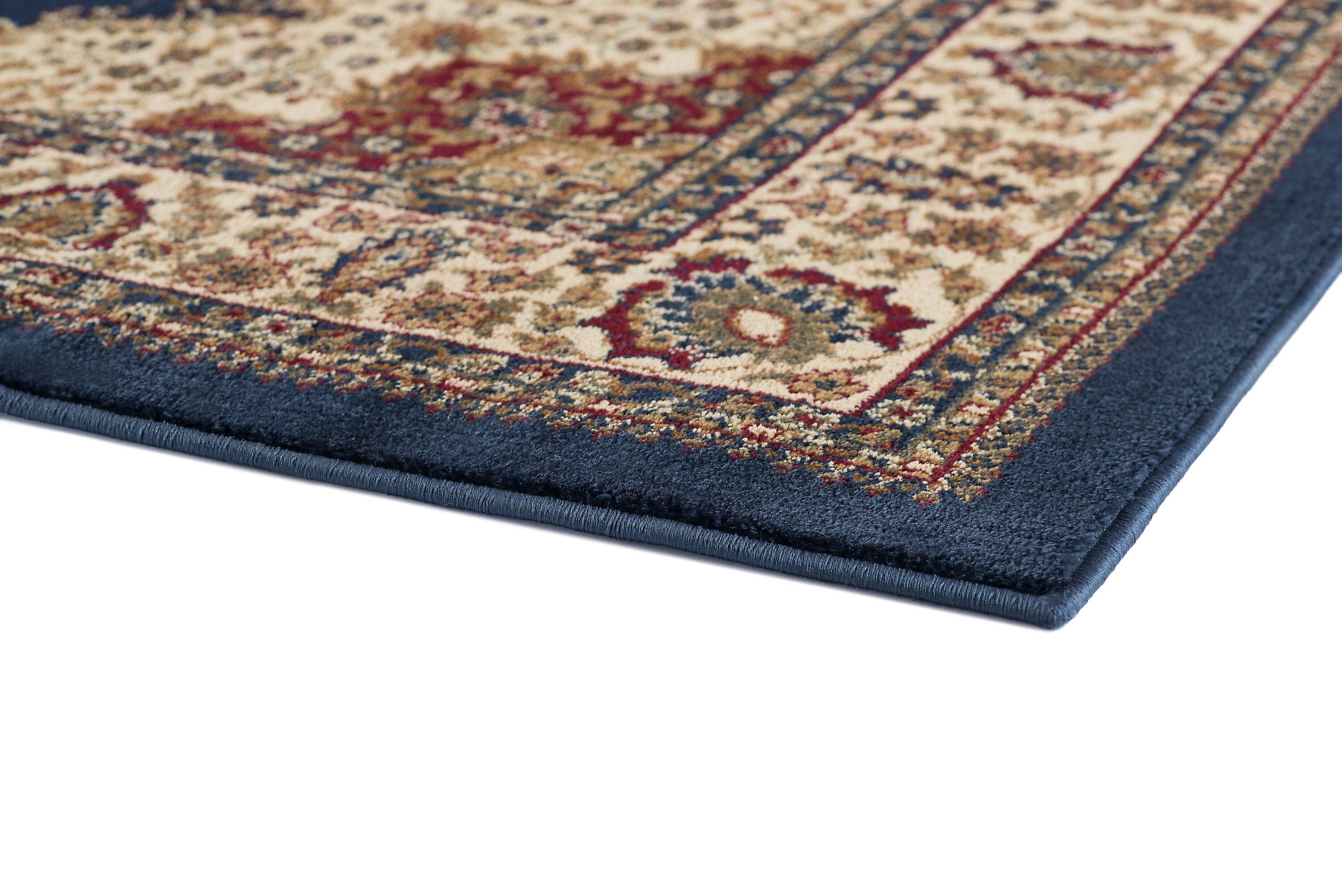 Tayse Sensation Area Rug 4707 NAVY Traditional Navy Blue Medallion Circle 8' 9" x 12' 3" Rectangle