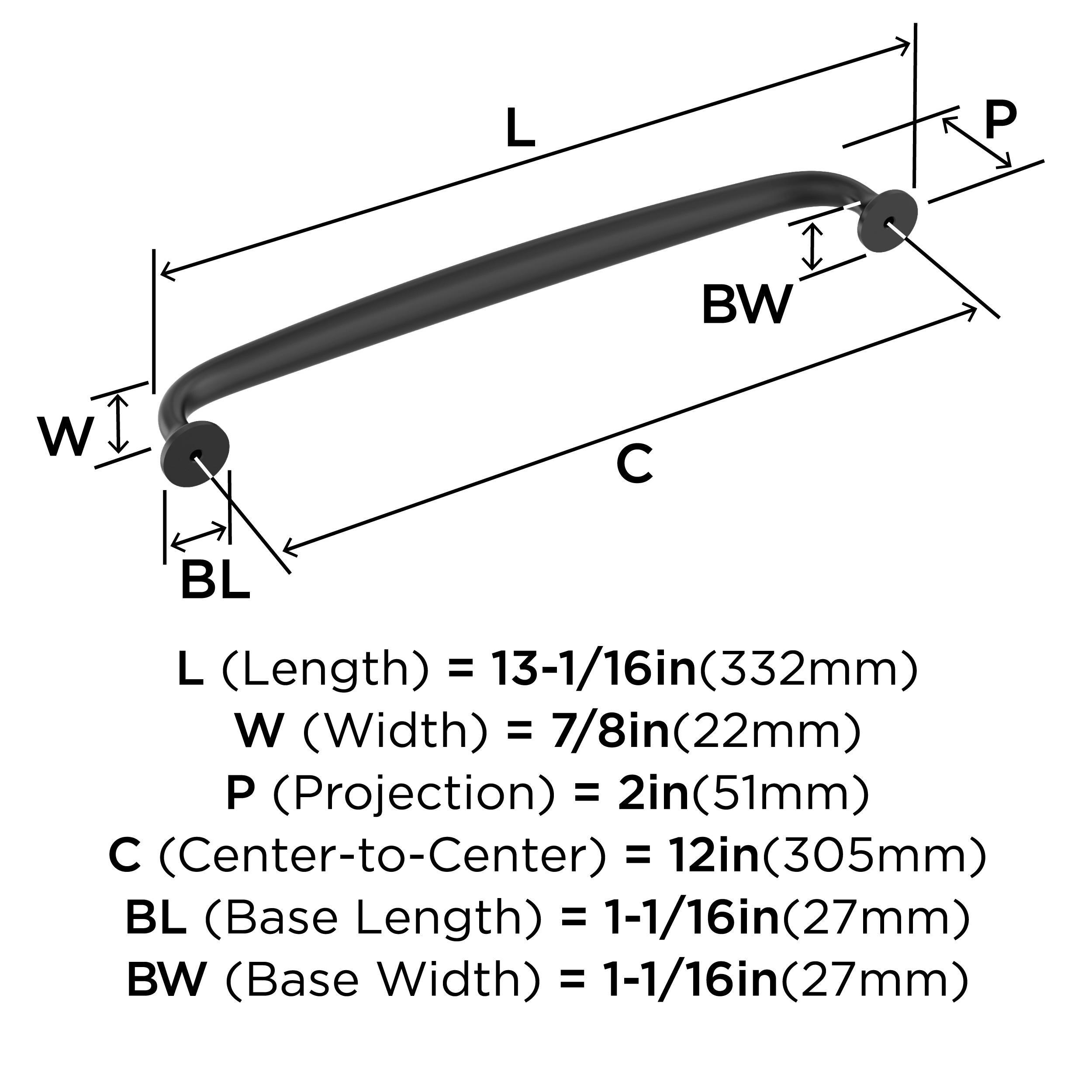 Renown 12" Center to Center Appliance Pull