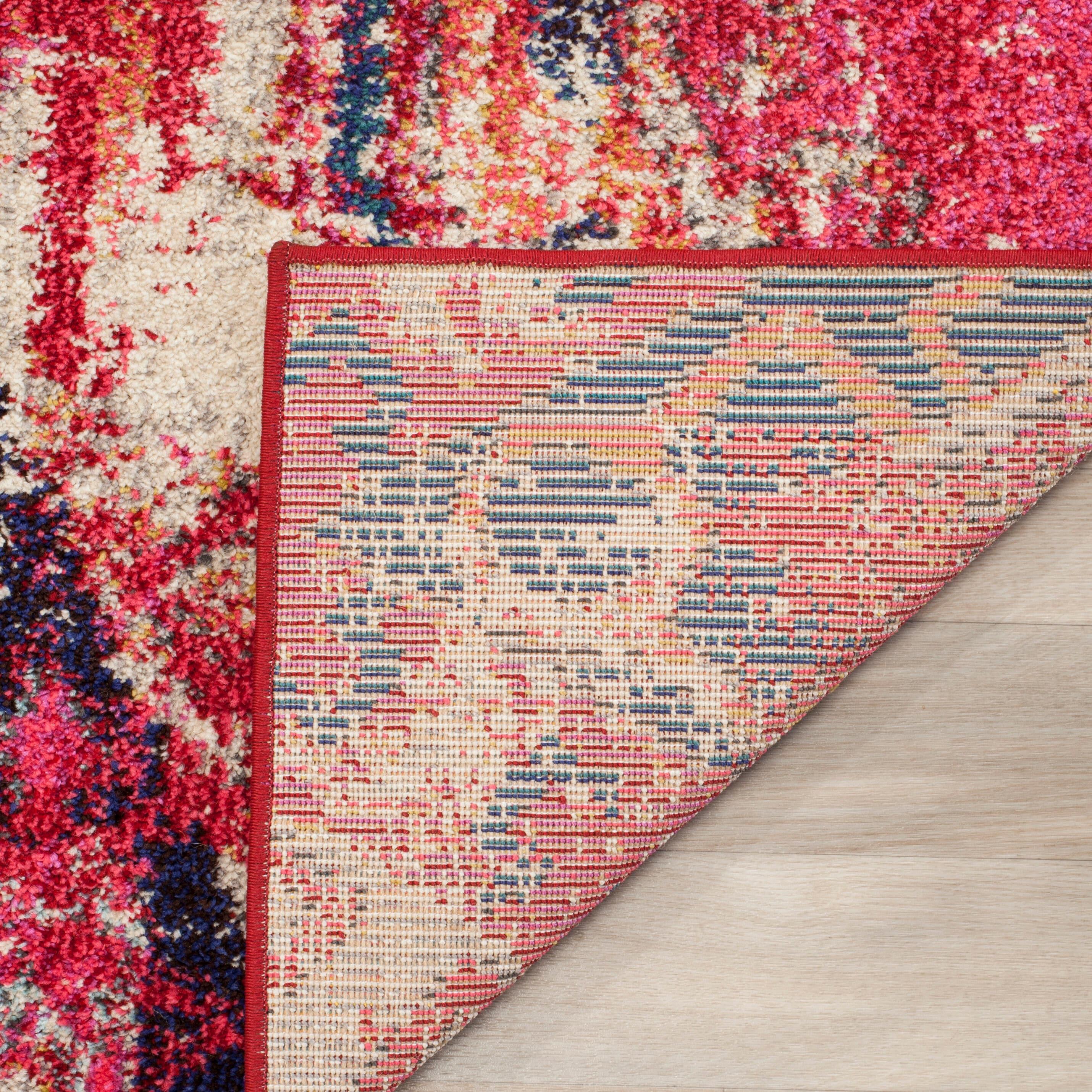 Monaco MNC222 Power Loomed Indoor Accent Rug - Magenta/Multi - 3'x5' - Safavieh.