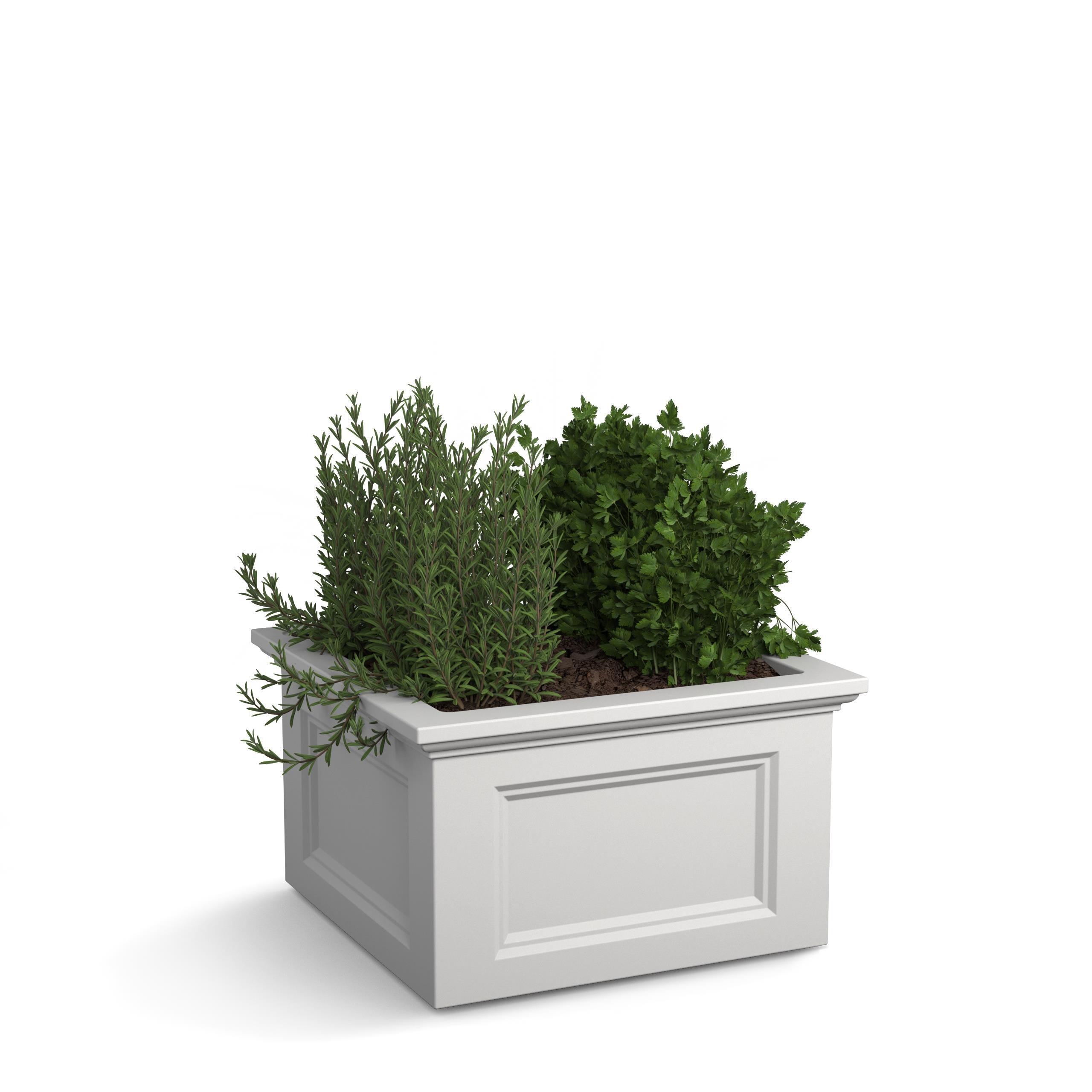 Mayne Fairfield 24"x 24"x 14" Square White Garden Bed