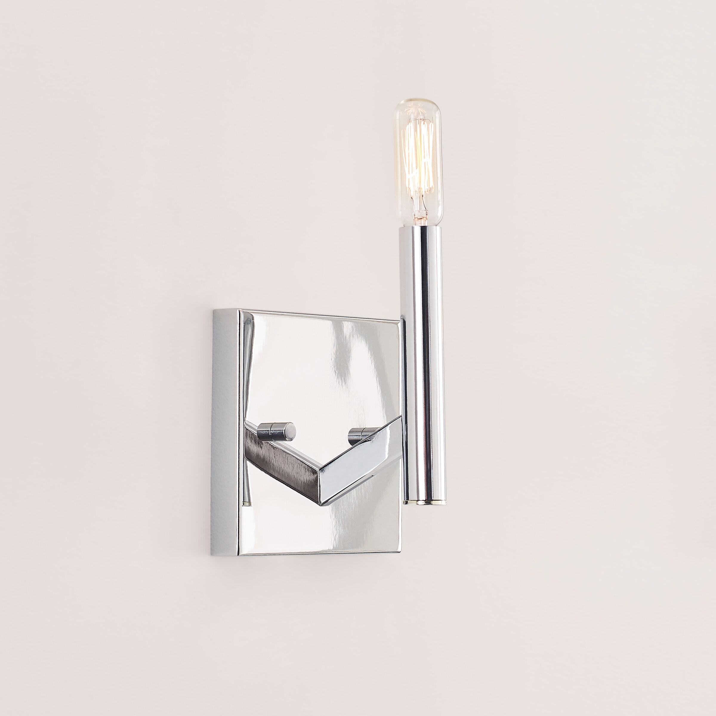 Chrome Direct Wired Electric Outdoor Wall Sconce