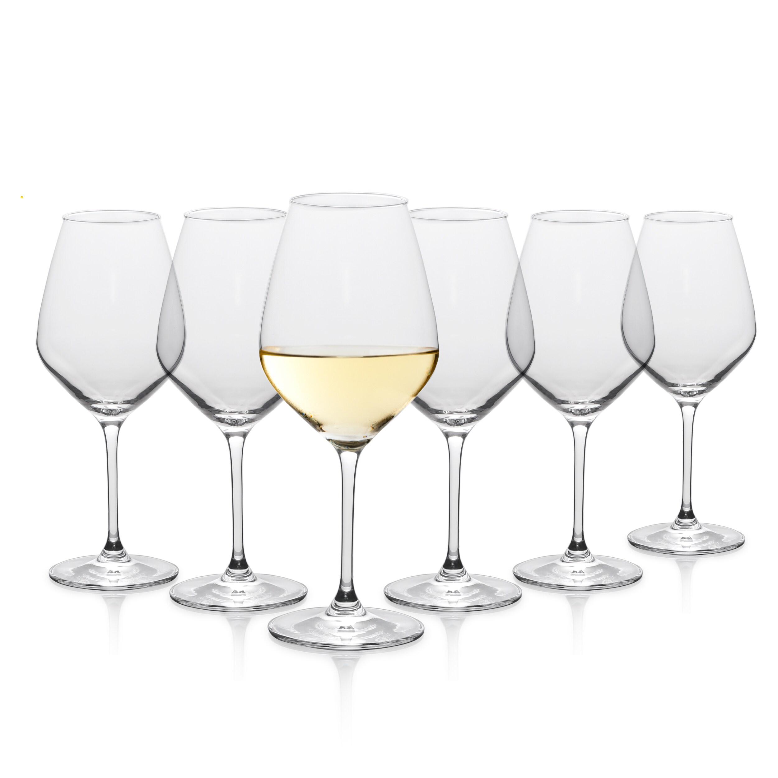 Table 12 Red Wine Glasses, Lead-Free Crystal, Break Resistant (Set of 6)