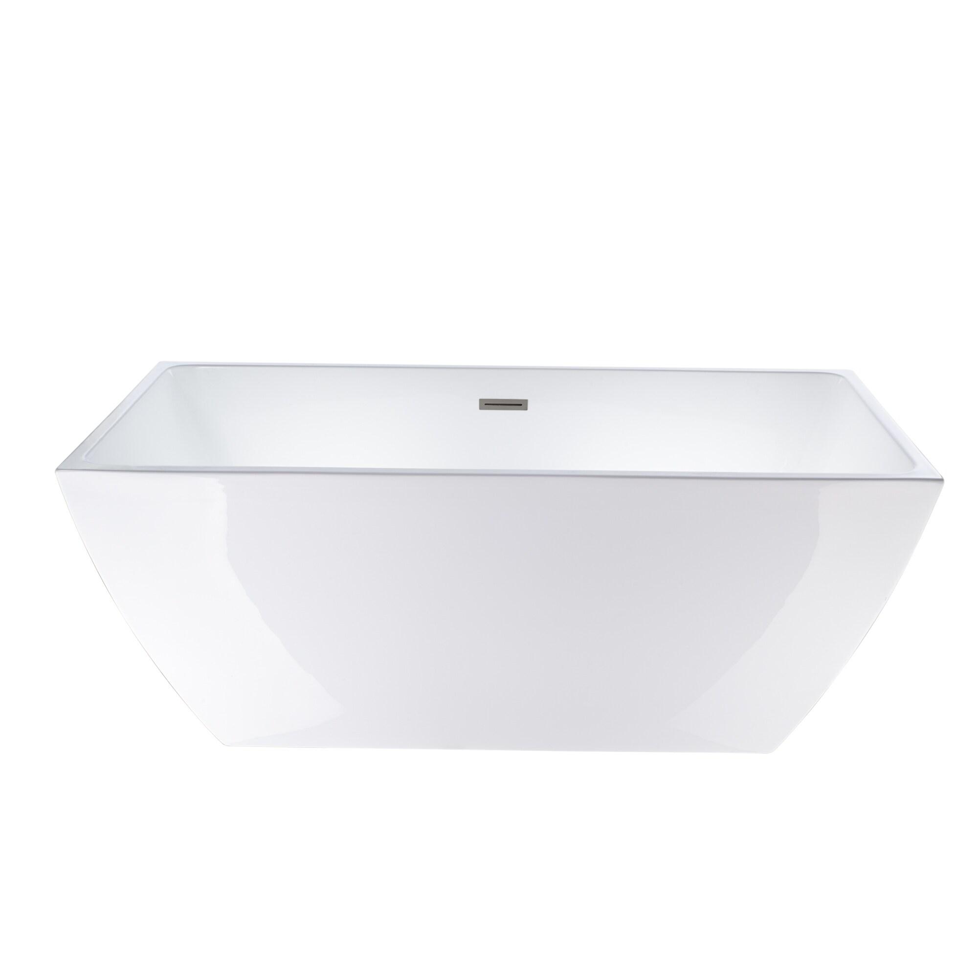 Lydia 59" x 30" Freestanding Soaking Bathtub