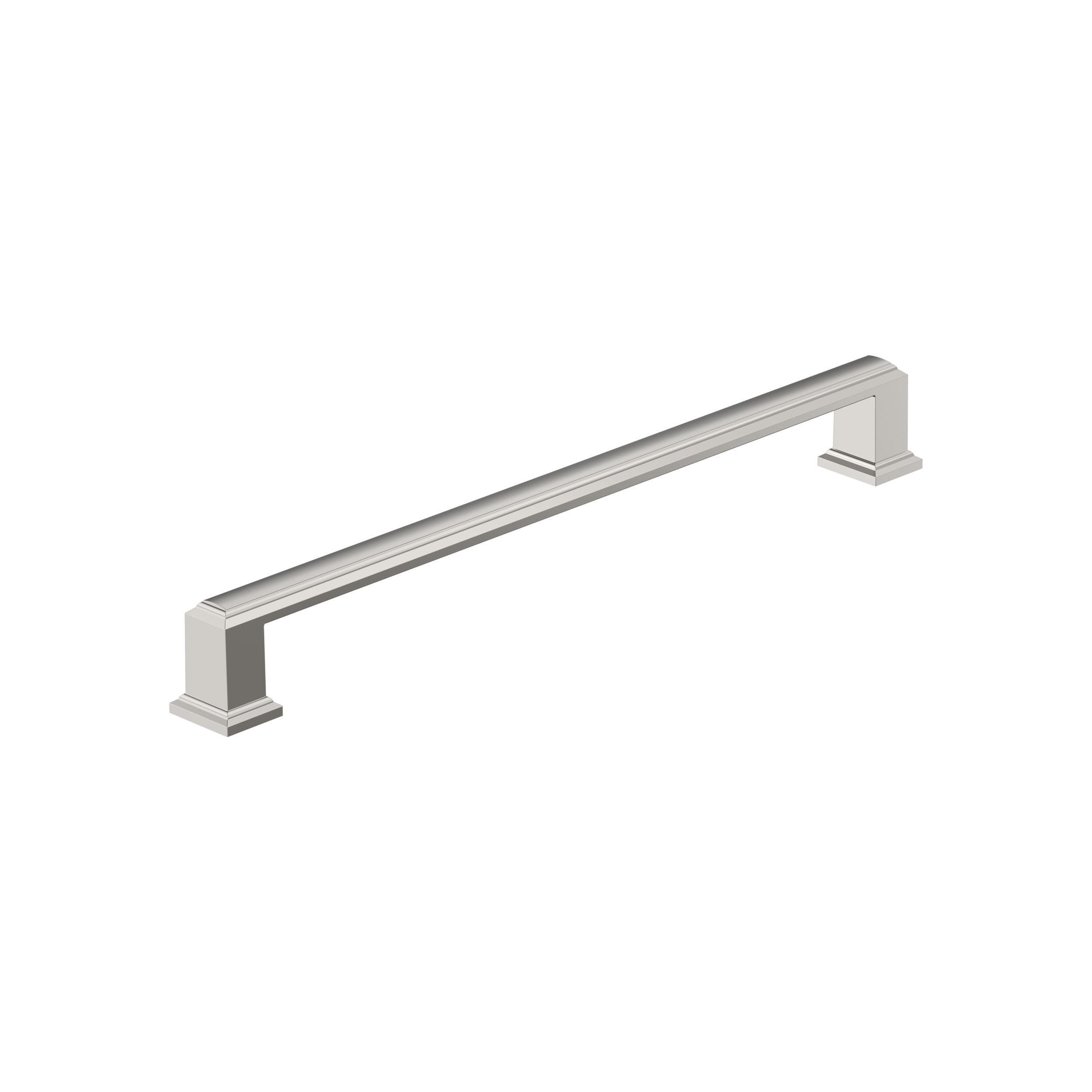 Amerock Appoint 8-13/16 inch (224mm) Center-to-Center Polished Nickel Cabinet Pull