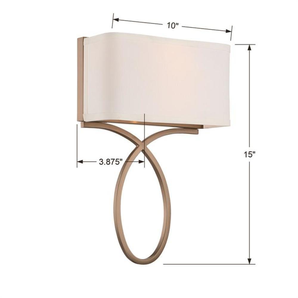 Crystorama Lighting - Two Light Wall Mount - Wall Mount - Brinkley - 2 Light